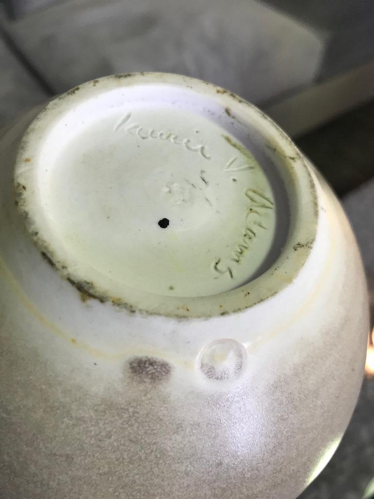 Hand-Crafted Laurie V Adams Ceramic Pottery Vase