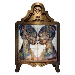 Laurie Wiid van Heerden and Lionel Smit, "Lineage" Hand-Painted Cork Cabinet