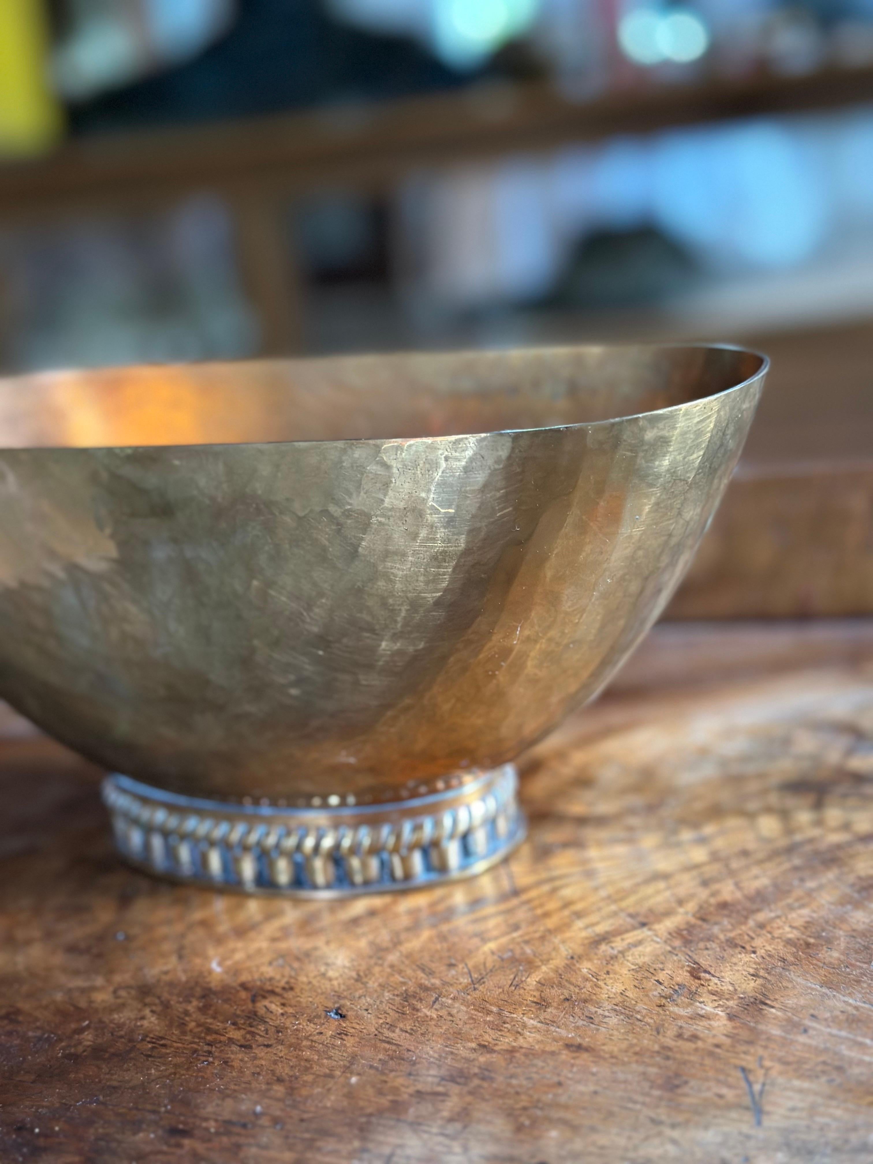 Laurits Christian Eichner, bronze bowl In Good Condition For Sale In Hudson, NY