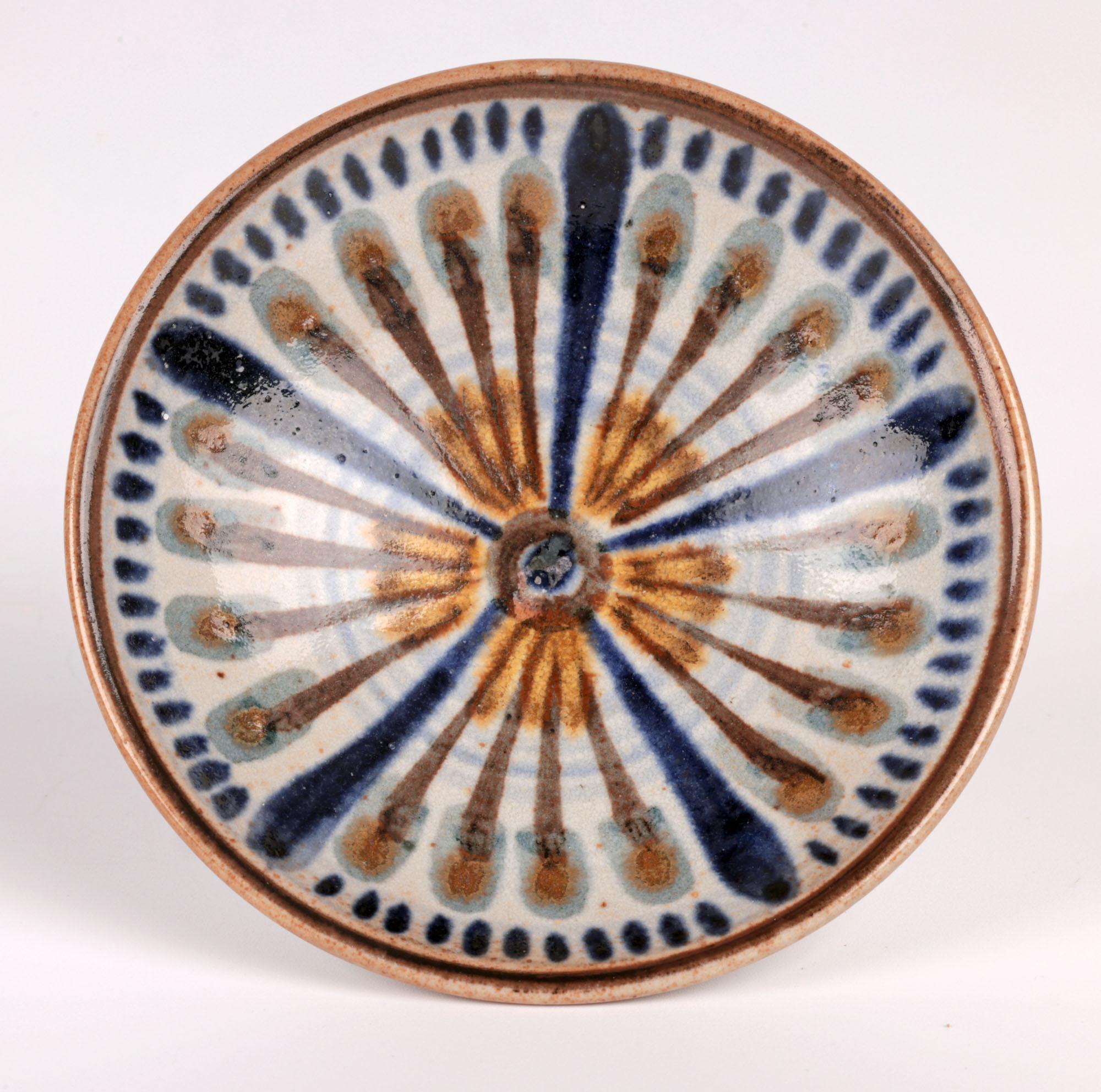Lauritz Adolph Hjorth Danish Mid-Century Hand-Painted Ceramic Dish For Sale 8