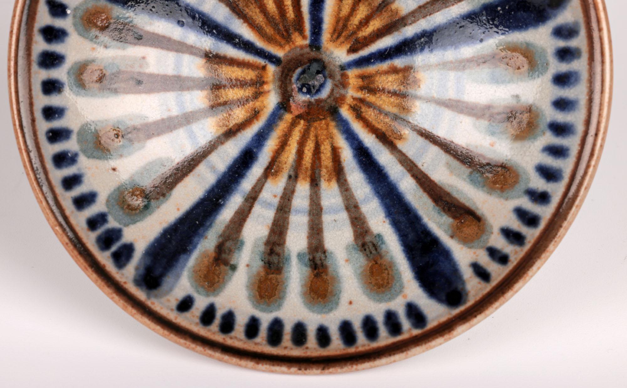 Lauritz Adolph Hjorth Danish Mid-Century Hand-Painted Ceramic Dish For Sale 2