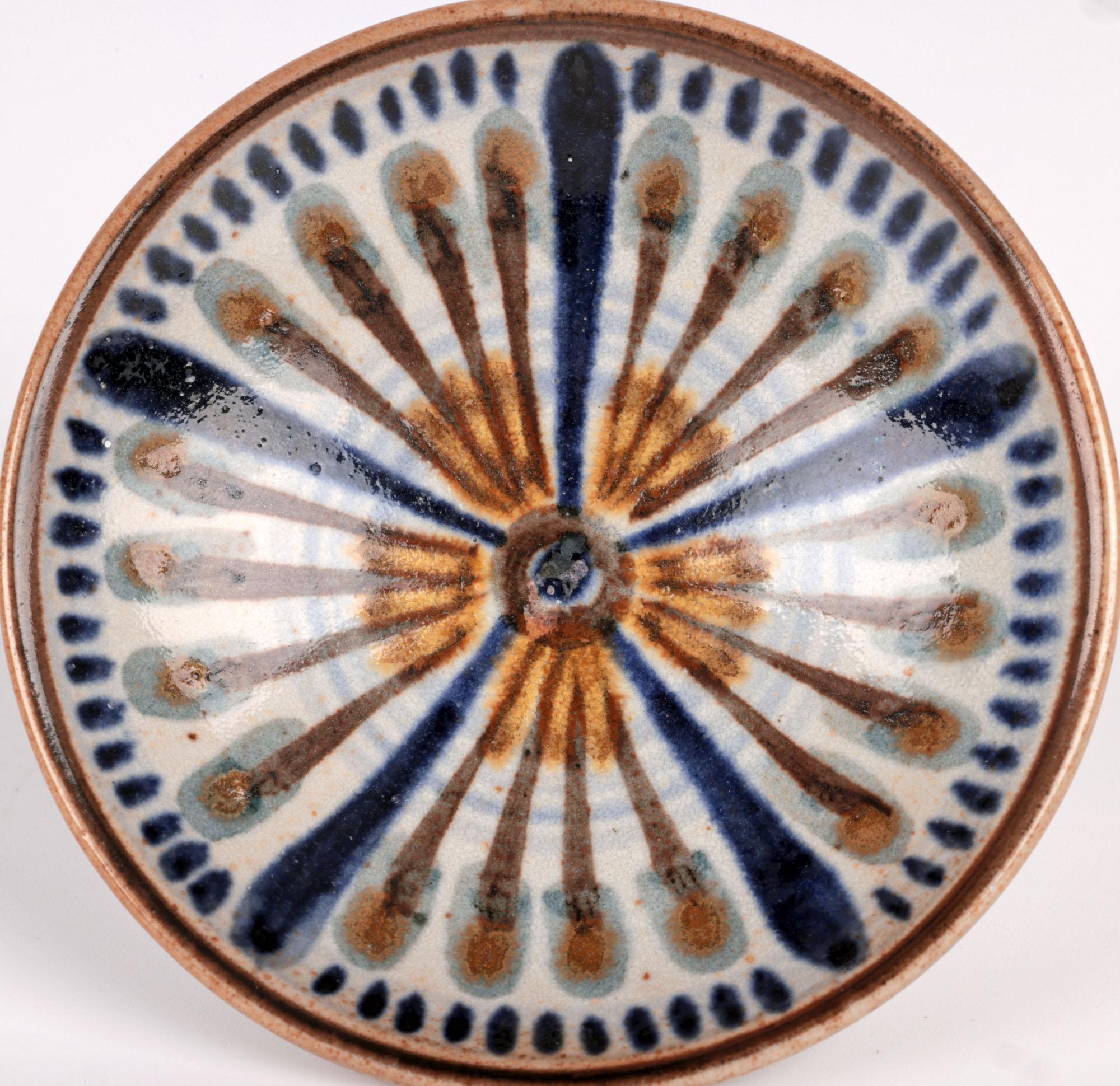 Lauritz Adolph Hjorth Danish Mid-Century Hand-Painted Ceramic Dish For Sale 3