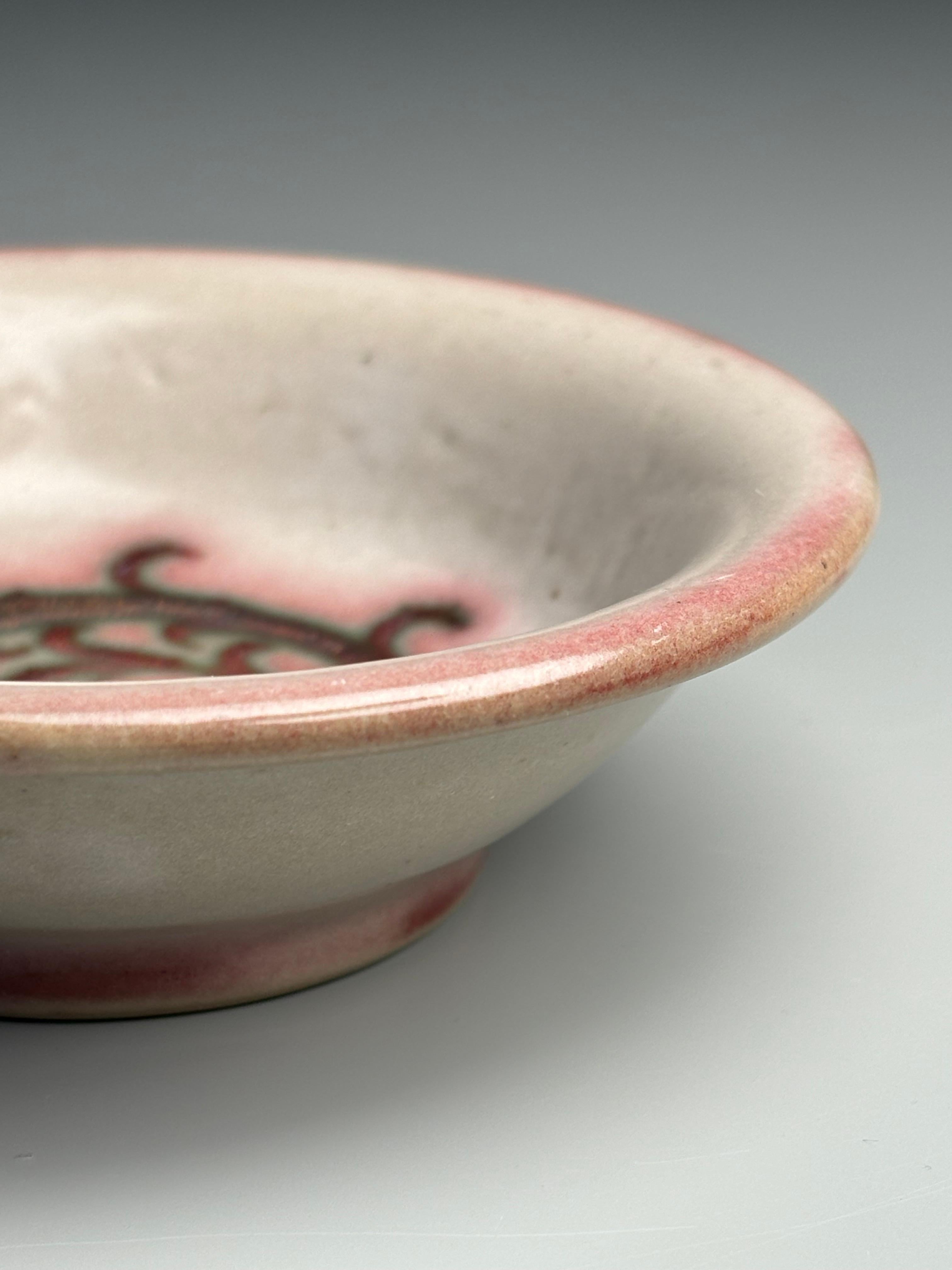 20ième siècle Vide-Poche gris et rose Lauritz Hjorth, années 1940 en vente