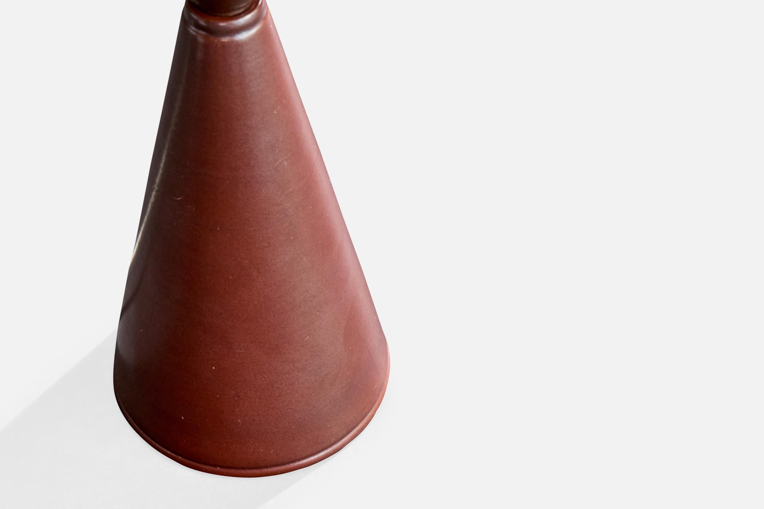 Danish Lauritz Hjorth, Table Lamp, Ceramic, Denmark, 1950s For Sale