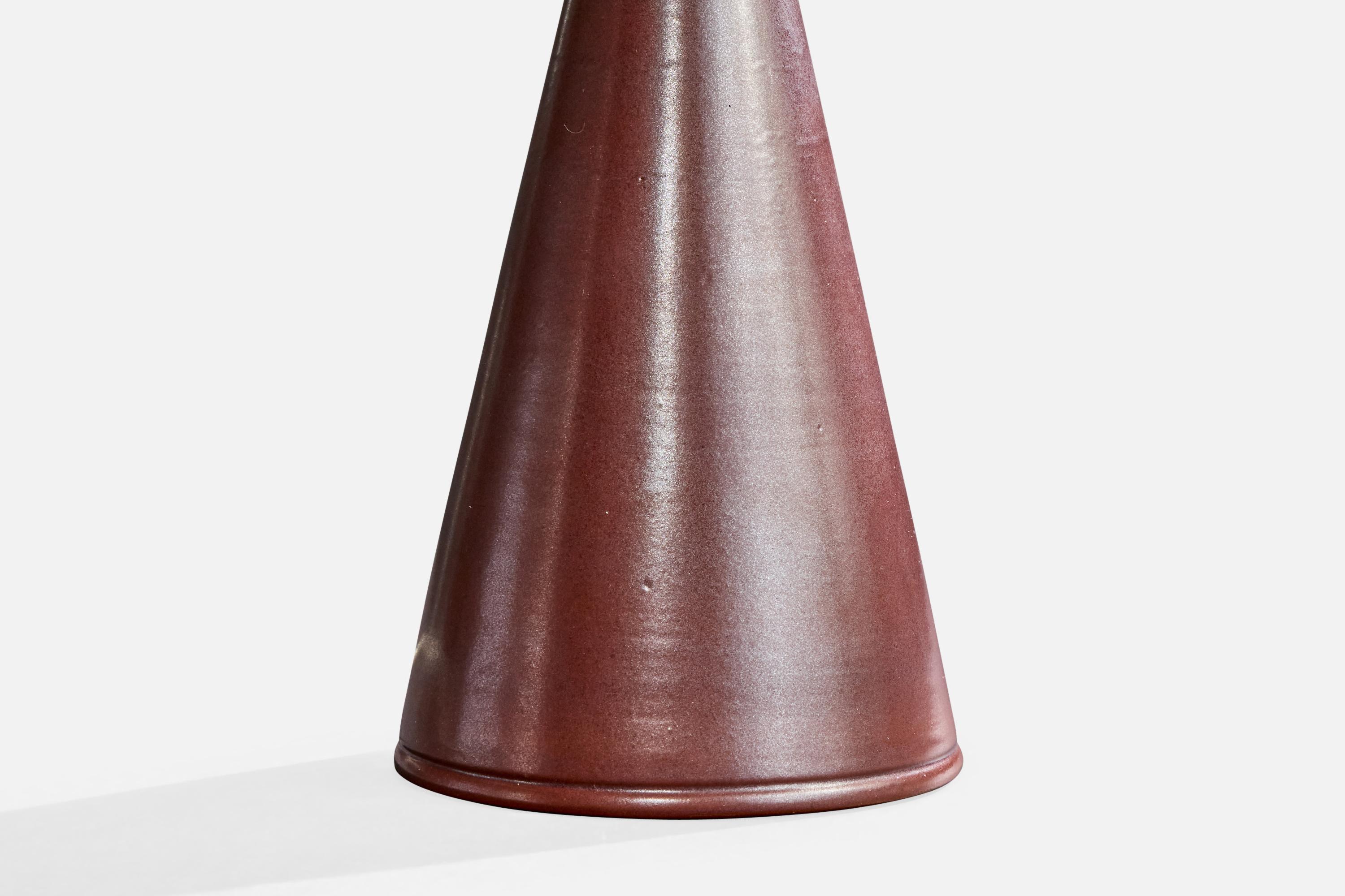 Mid-20th Century Lauritz Hjorth, Table Lamp, Ceramic, Denmark, 1950s For Sale