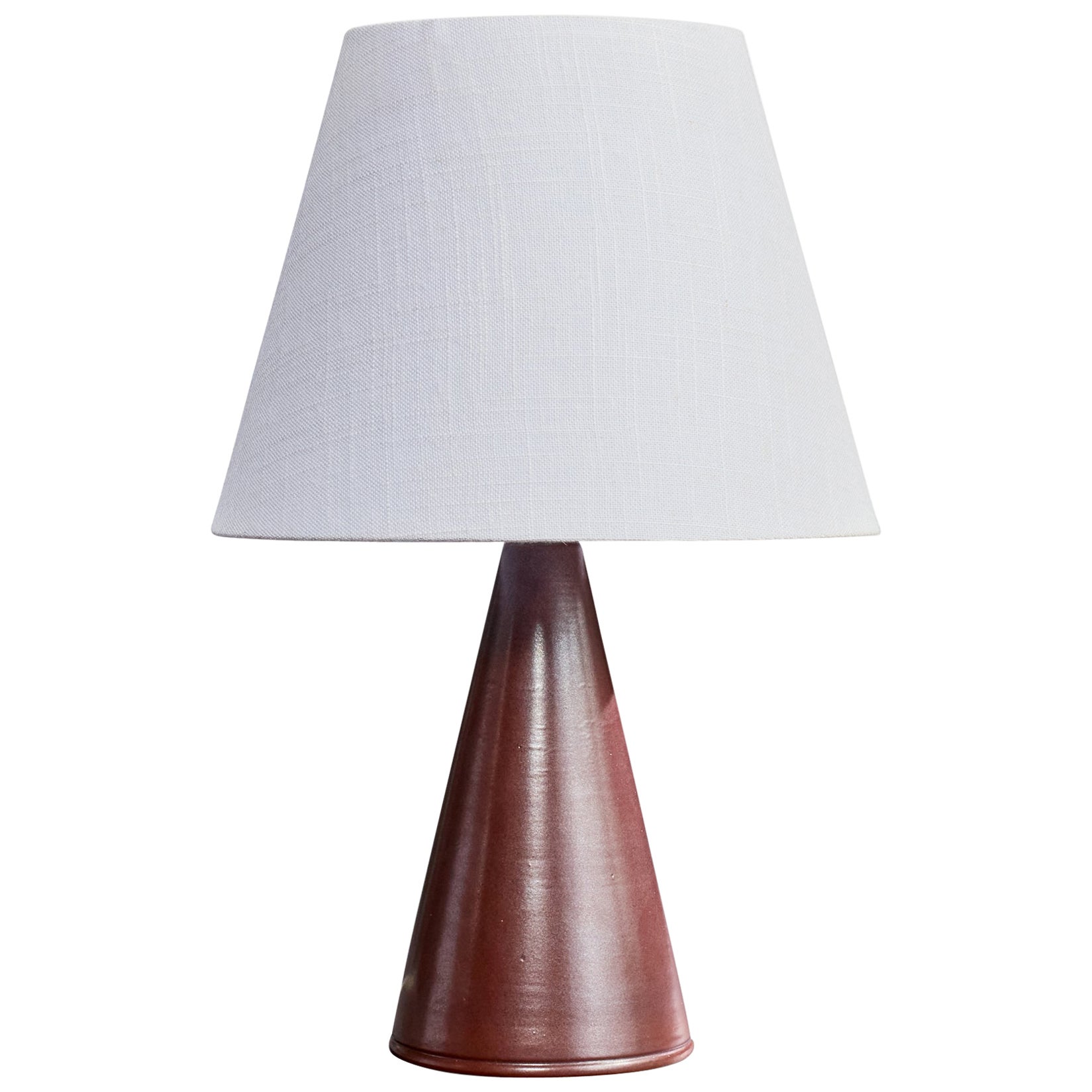 Lauritz Hjorth, Table Lamp, Ceramic, Denmark, 1950s