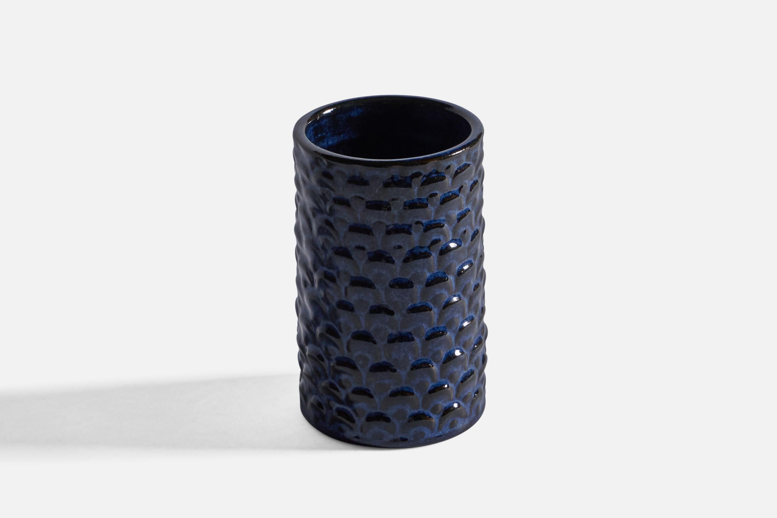 Mid-Century Modern Lauritz Hjorth, Vase, Stoneware, Denmark, 1950s For Sale