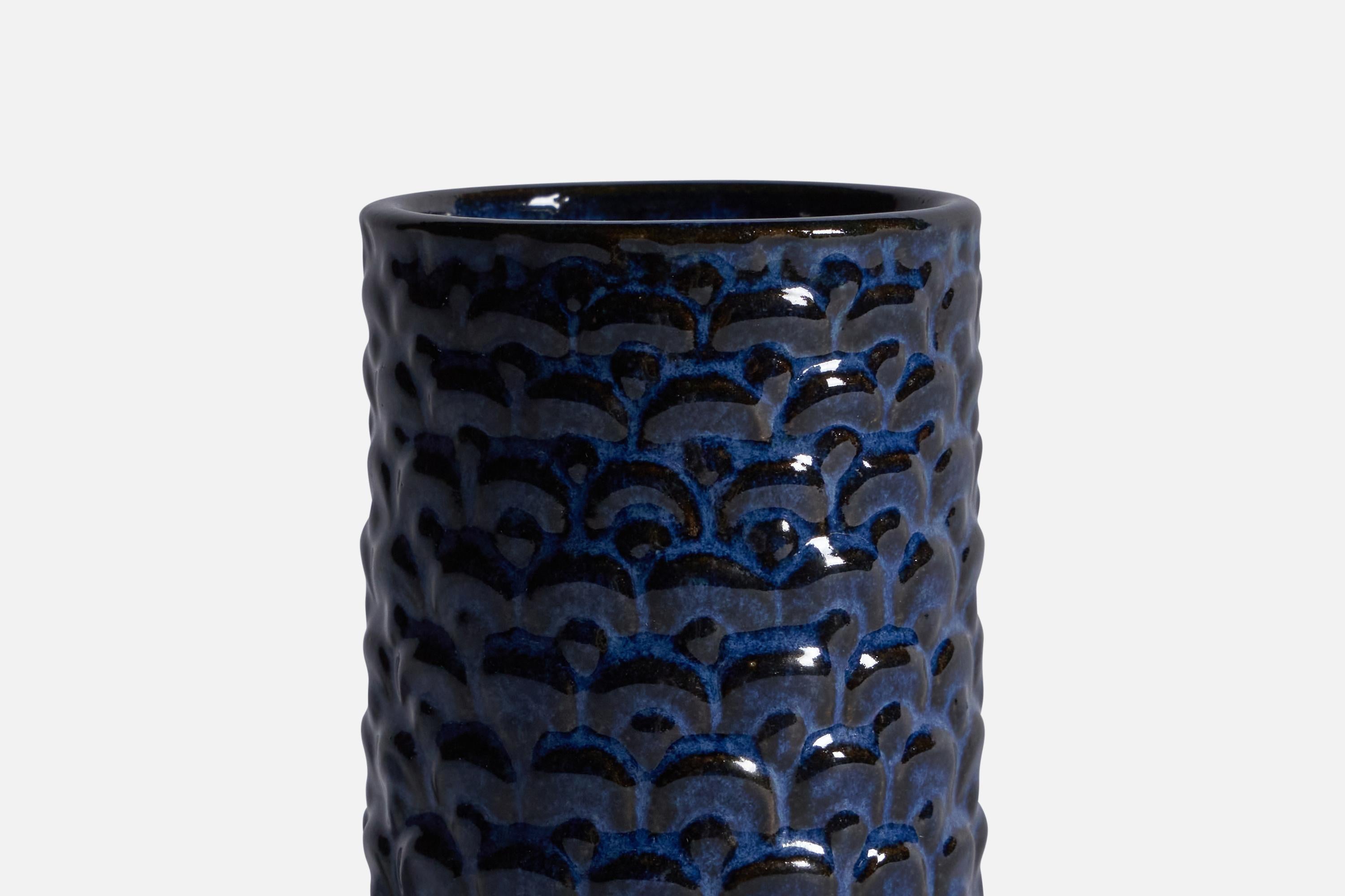 Danish Lauritz Hjorth, Vase, Stoneware, Denmark, 1950s For Sale