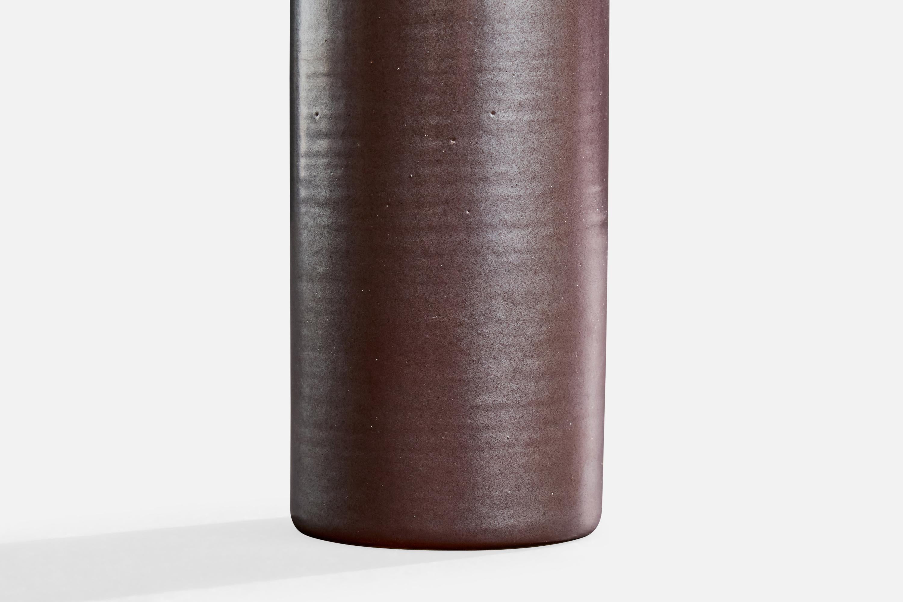 Milieu du XXe siècle Lauritz Hjorth, Vase, Stoneware, Denmark, 1950s en vente