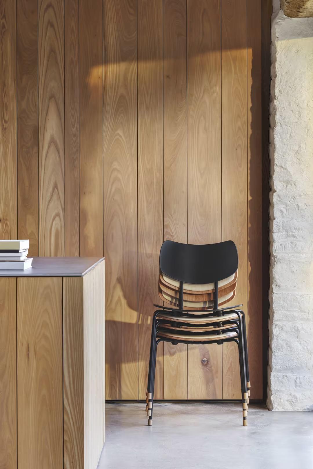 Sedia 'VLA26 Vega' di Lauritzen in Oak nero con struttura nera per Carl Hansen & Son in vendita 9