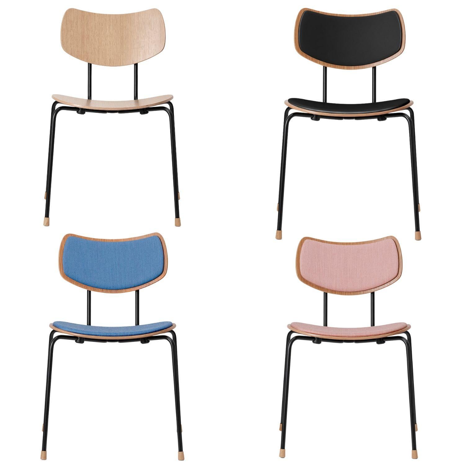 Lauritzen 'VLA26 Vega' Chair in Black Steel, Oak & Leather for Carl Hansen & Son For Sale 2