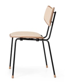 Lauritzen 'VLA26 Vega' Chair in Black Steel, Oak & Leather for Carl Hansen & Son