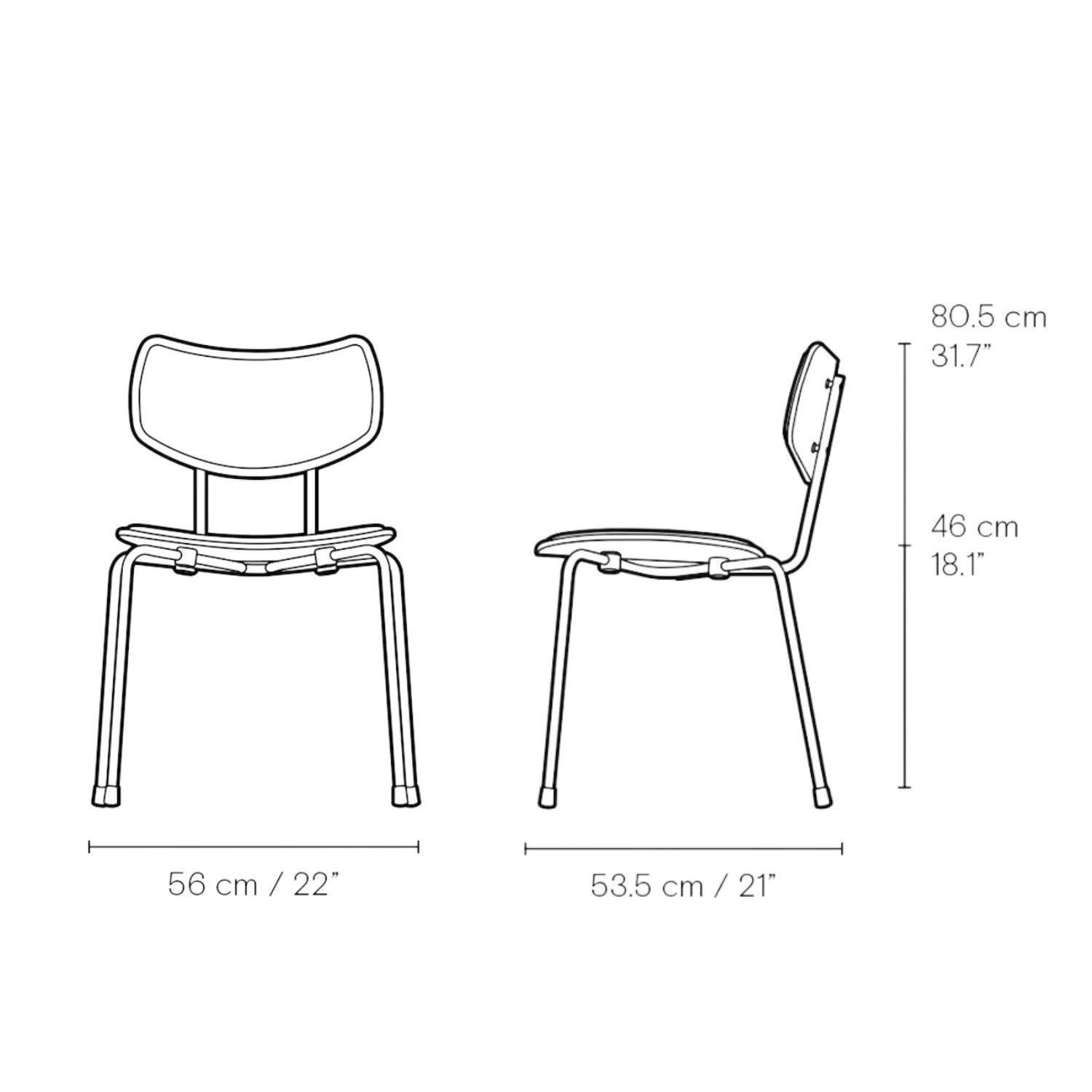 Oiled Lauritzen 'VLA26 Vega' Chair in Black Steel, Oak & Leather for Carl Hansen & Son For Sale