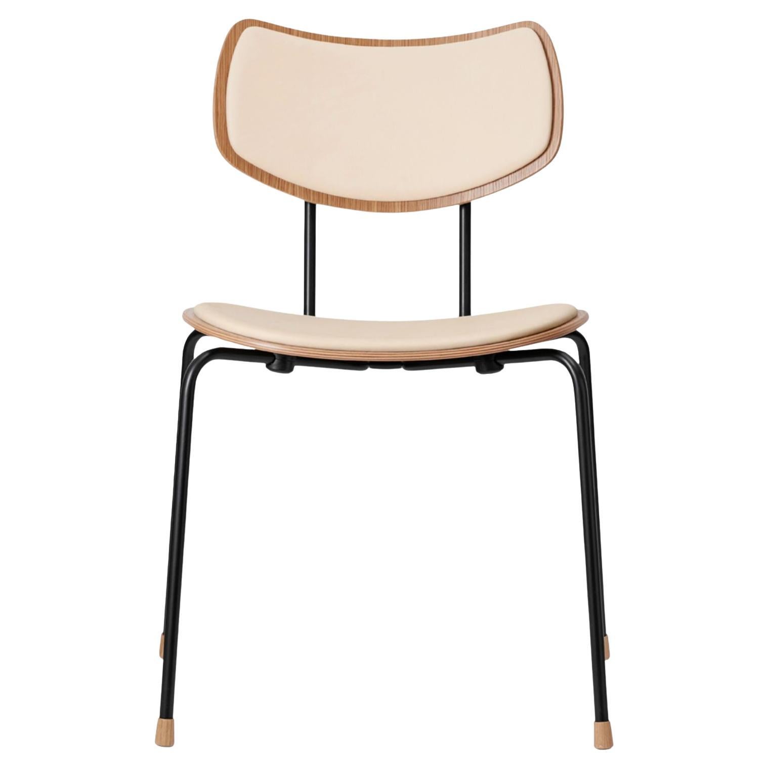 Lauritzen 'VLA26 Vega' Chair in Black Steel, Oak & Leather for Carl Hansen & Son