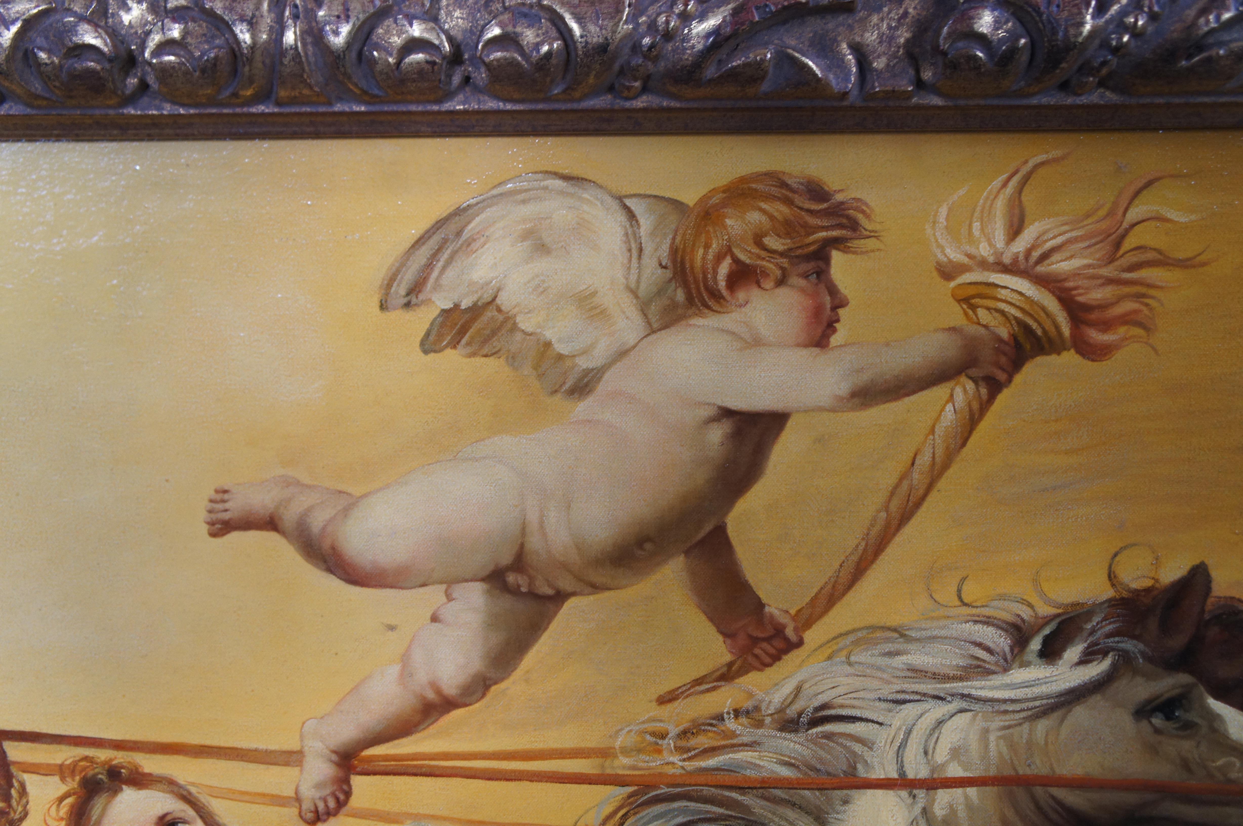 L'Aurora Italian Baroque Fresco Oil Painting After Guido Roman Goddess 87