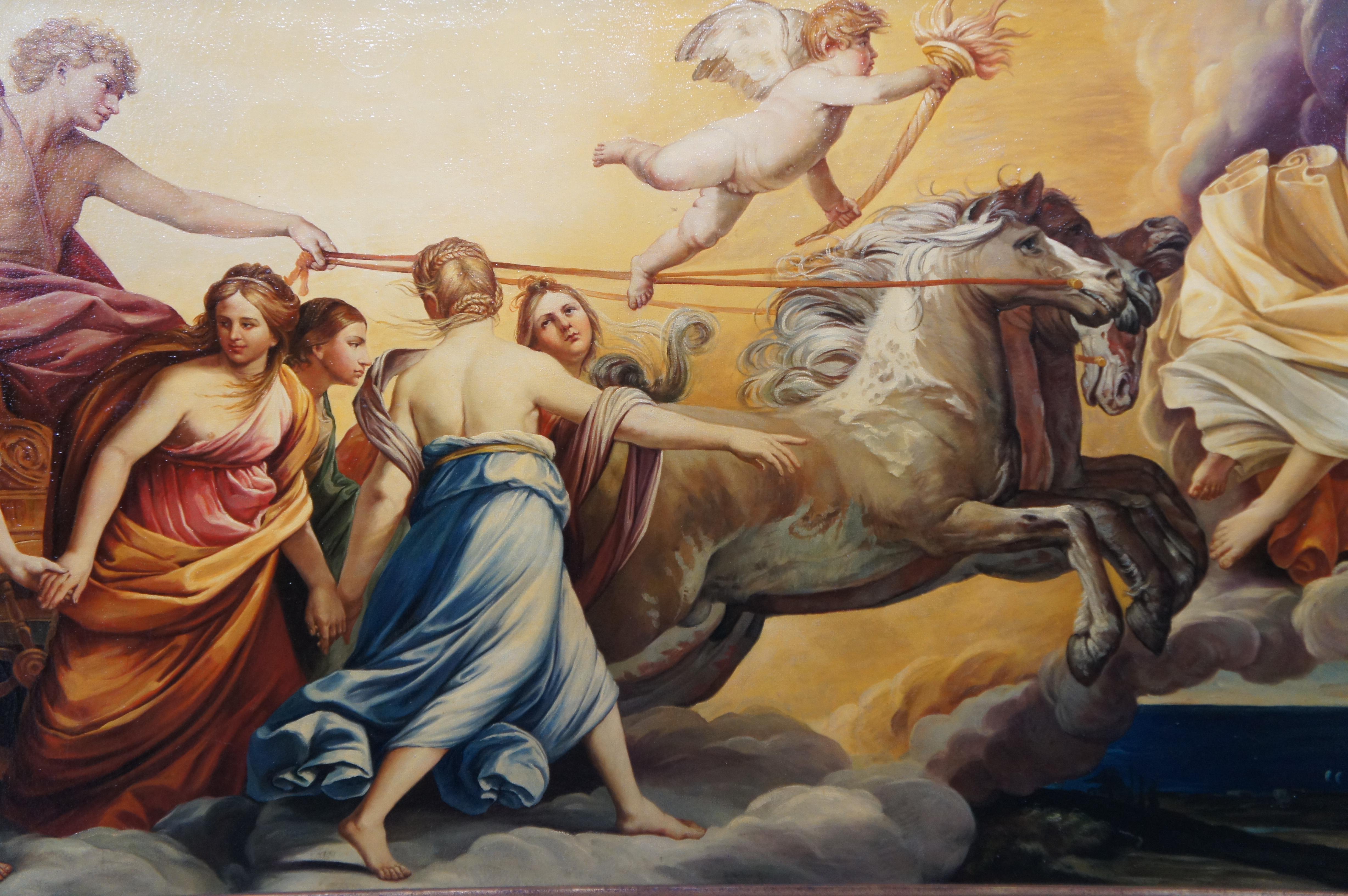 L'Aurora Italian Baroque Fresco Oil Painting After Guido Roman Goddess 87