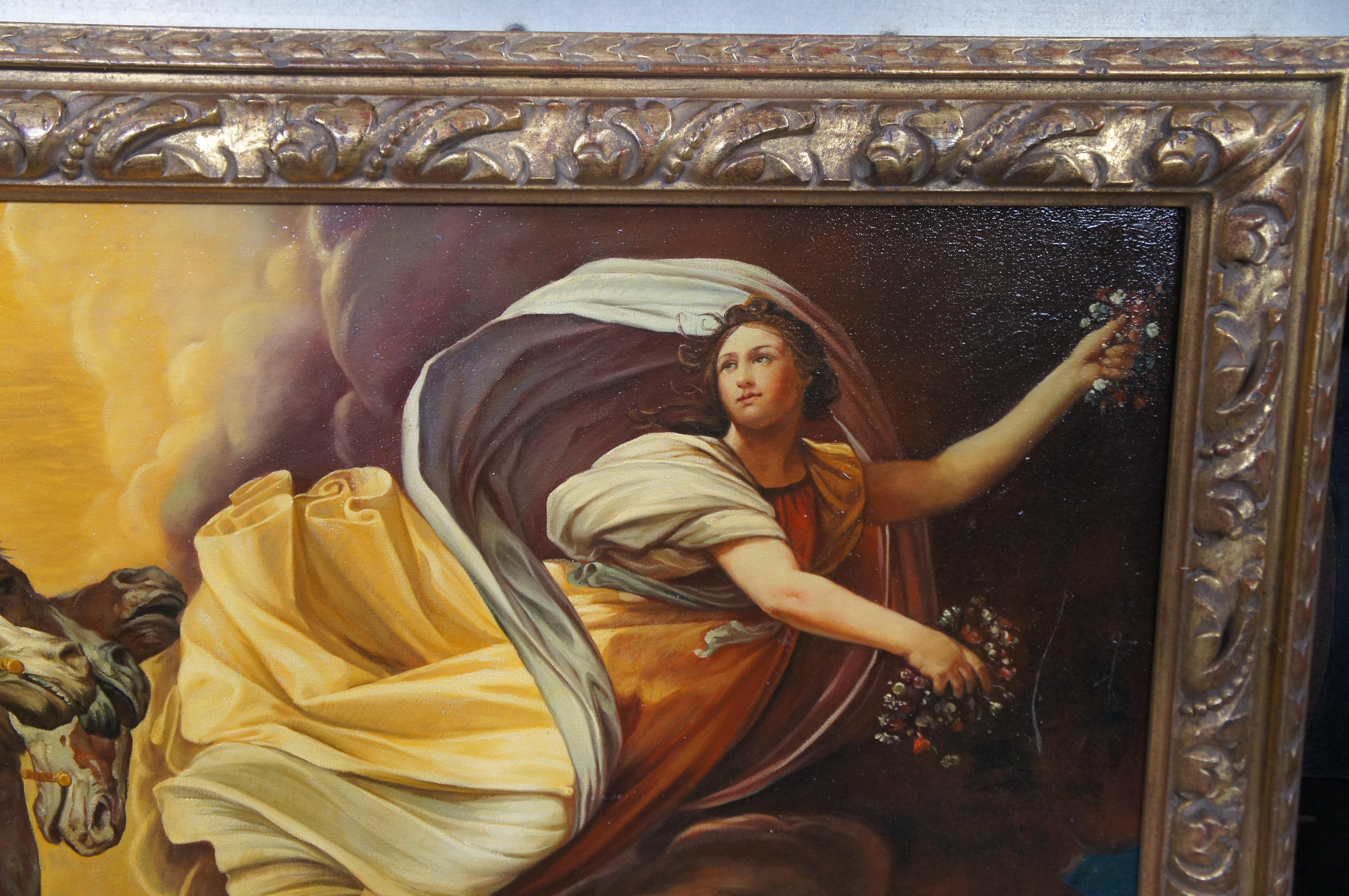 L'Aurora Italian Baroque Fresco Oil Painting After Guido Roman Goddess 87