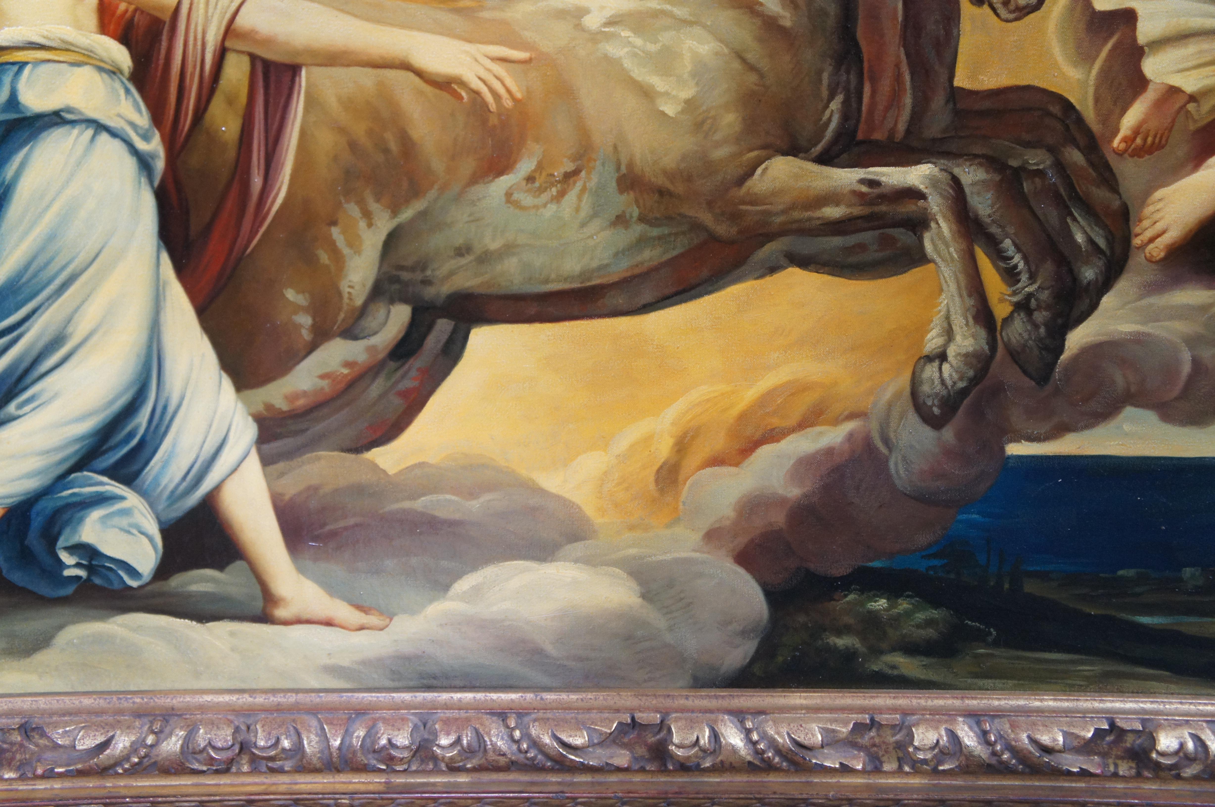 L'Aurora Italian Baroque Fresco Oil Painting After Guido Roman Goddess 87