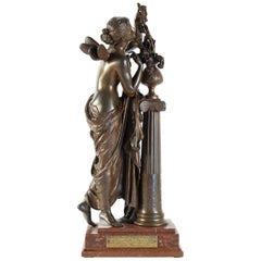 L'Aurore 19th Century Bronze, Mathurin Moreau