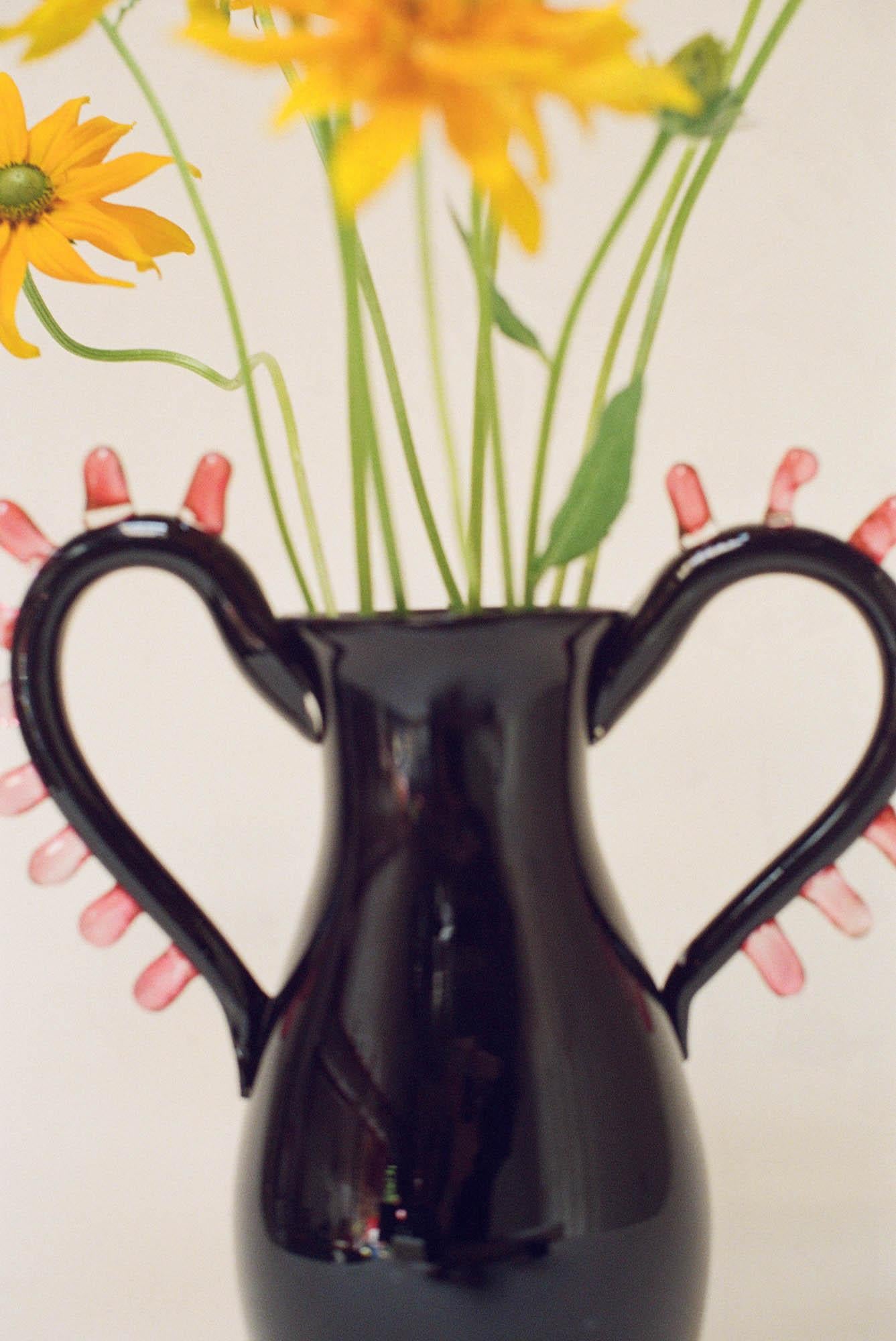 Hand-Crafted L'Aurore Hand Blown Glass Vase by Sophie Lou Jacobsen For Sale