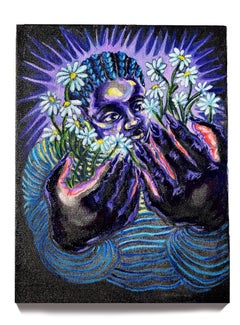 untitled (i hope your flowers bloom), 2022, oil and acrylic on canvas