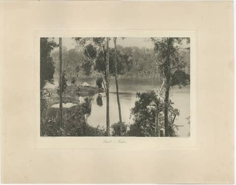 Laut Tador Lake, Sumatra — Antique Kleingrothe Photogravure c.1900