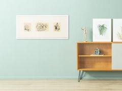 L'automobile Et La Femme Heliogravure on Paper 1929 b/w Ready to Hang Framed