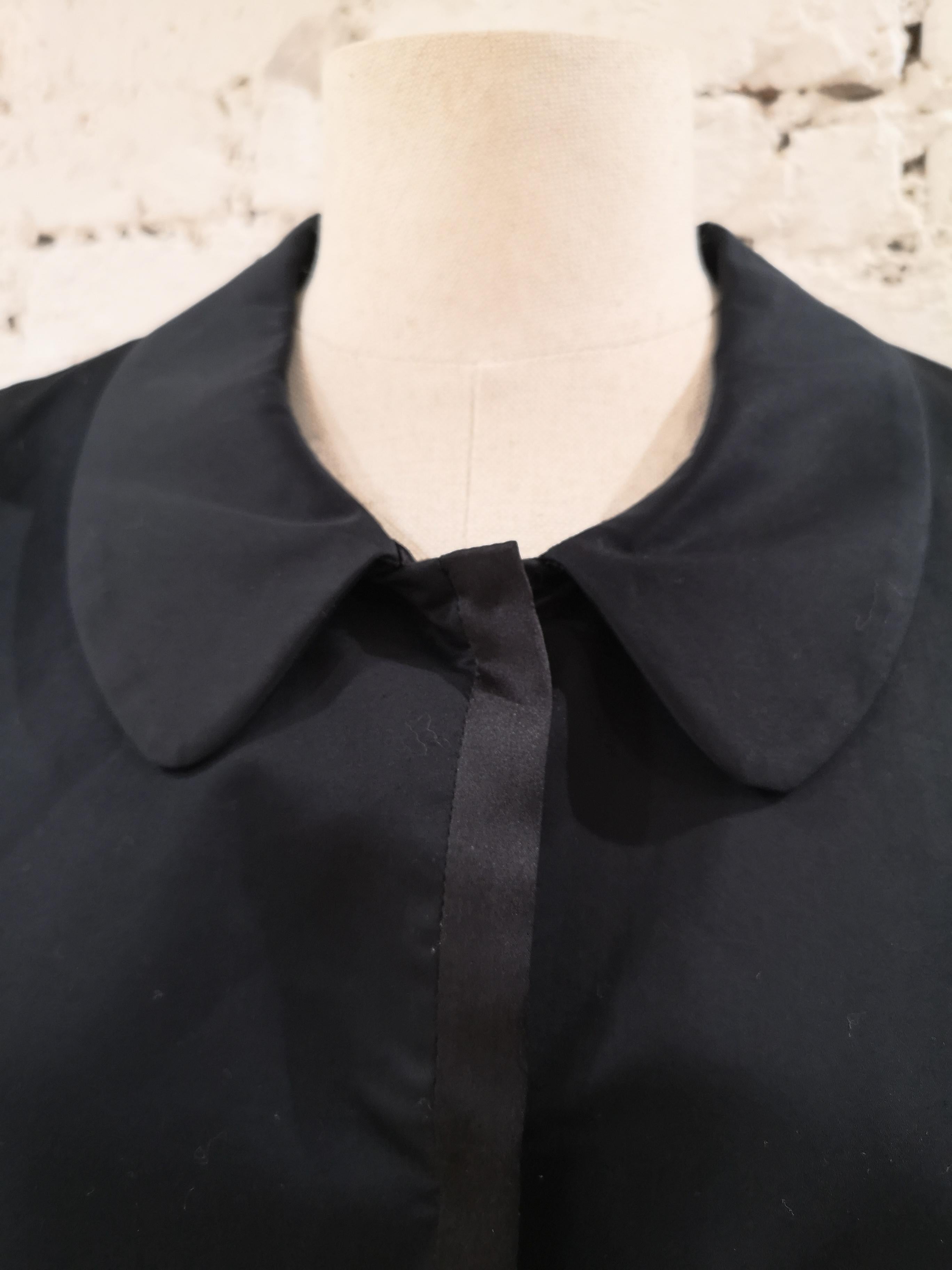 L'Autre Chose black shirt - sleeveless jacket In Excellent Condition In Capri, IT