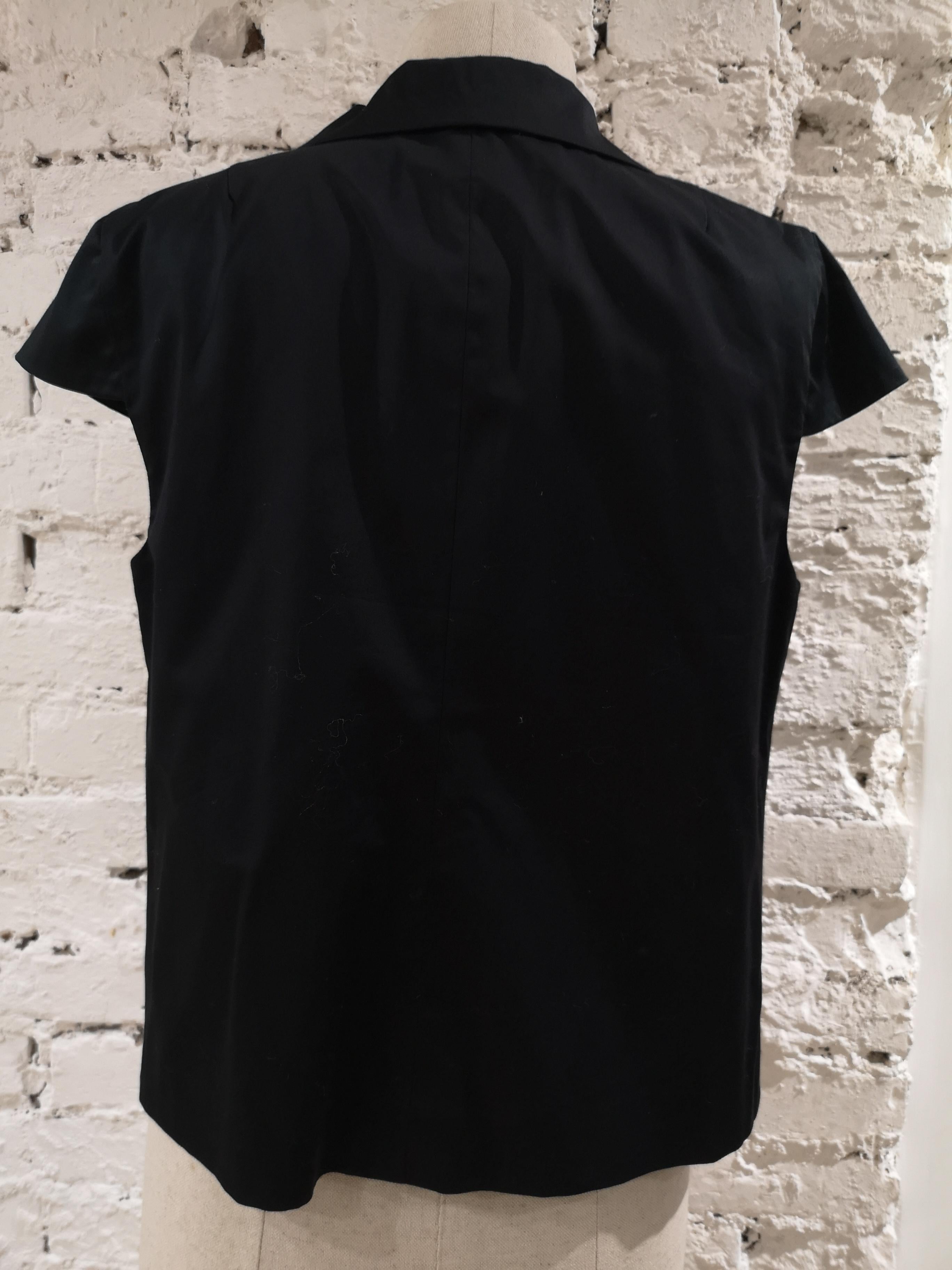 Women's L'Autre Chose black shirt - sleeveless jacket