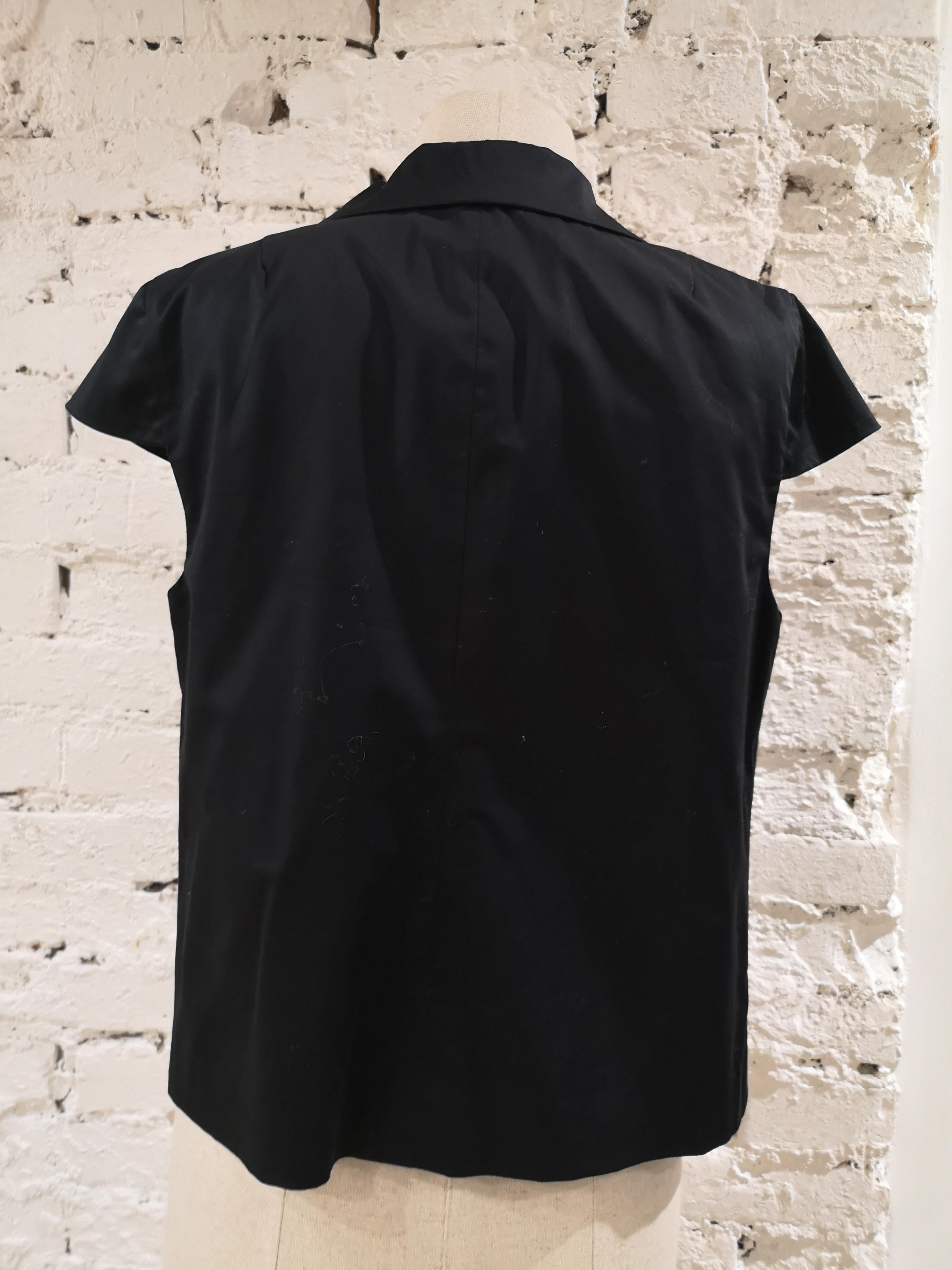 L'Autre Chose black shirt - sleeveless jacket 2