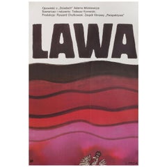 Lava 1989 Polish B1 Film Poster