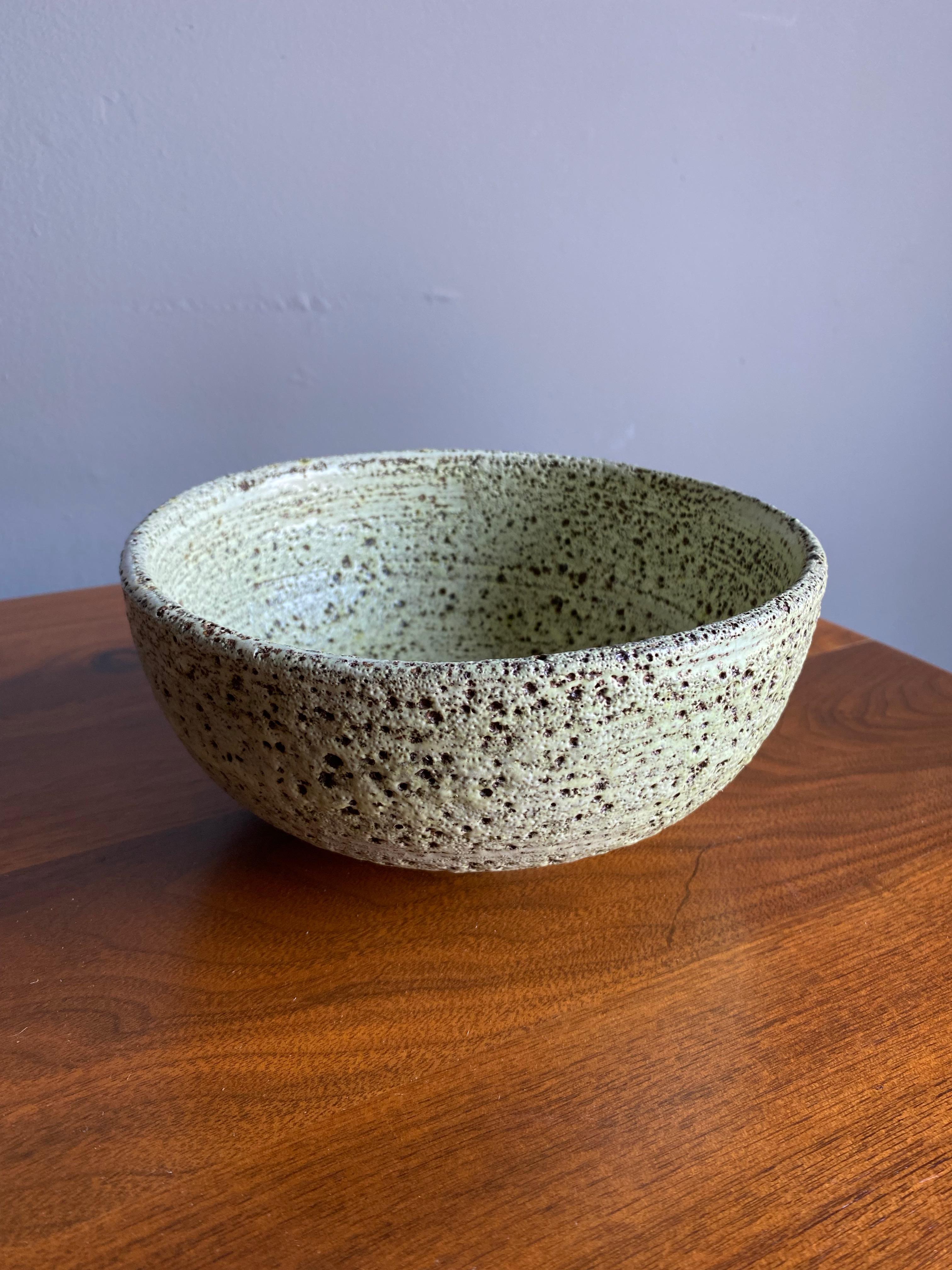 Lava Glaze Ceramic Bowl, circa 1965 4