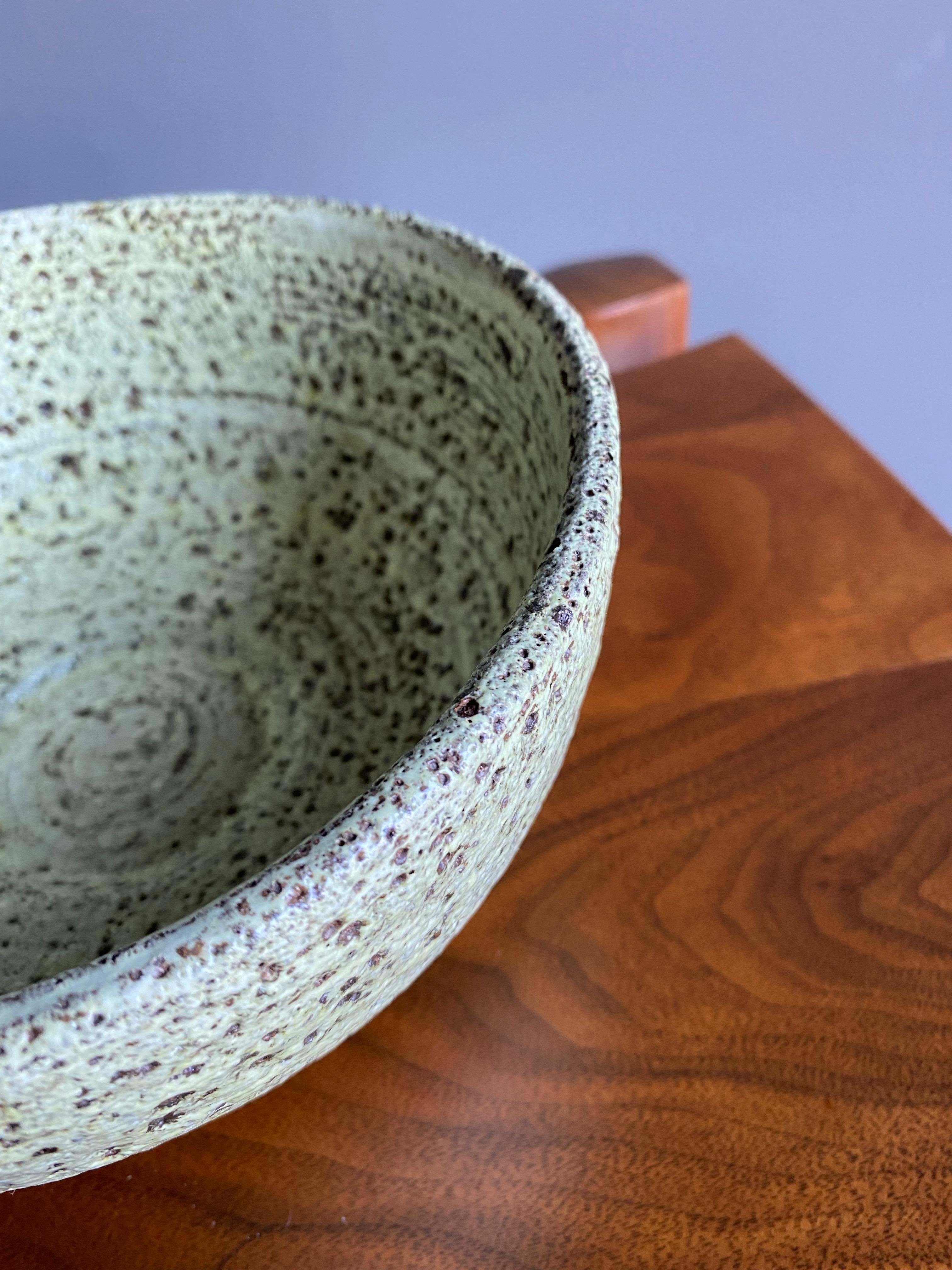 20th Century Lava Glaze Ceramic Bowl, circa 1965