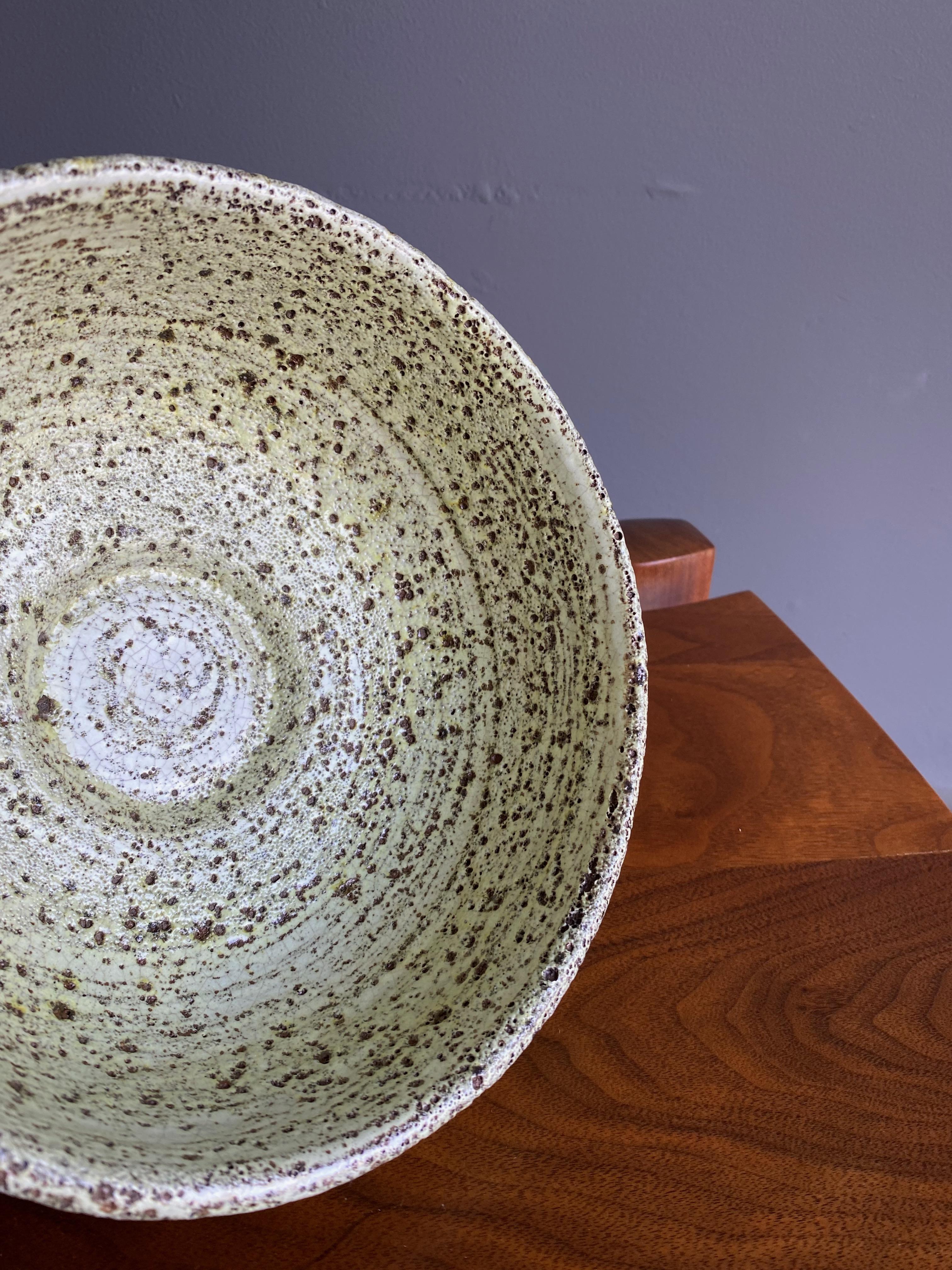 Lava Glaze Ceramic Bowl, circa 1965 2