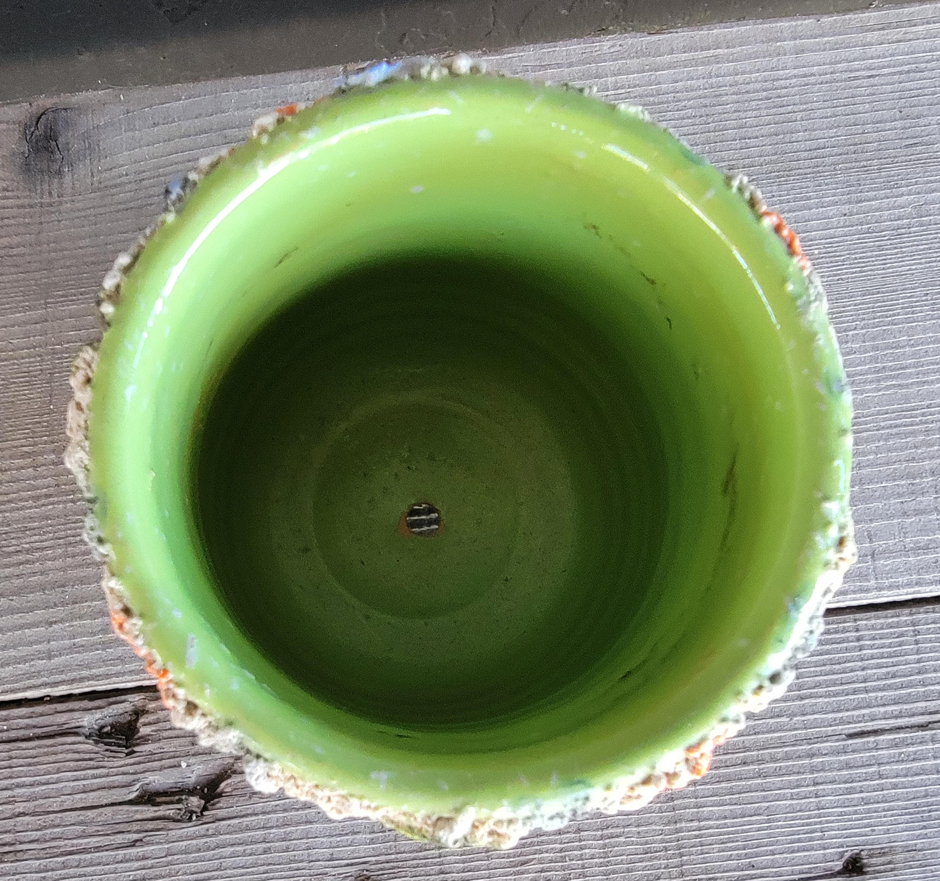 Lava Glaze Pottery Vase For Sale 1