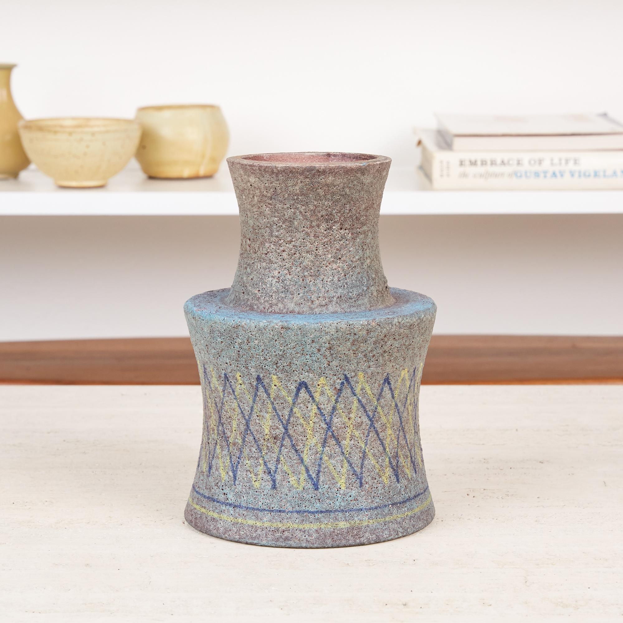 Mid-20th Century Lava Glaze Vessel by Aldo Londi for Bitossi
