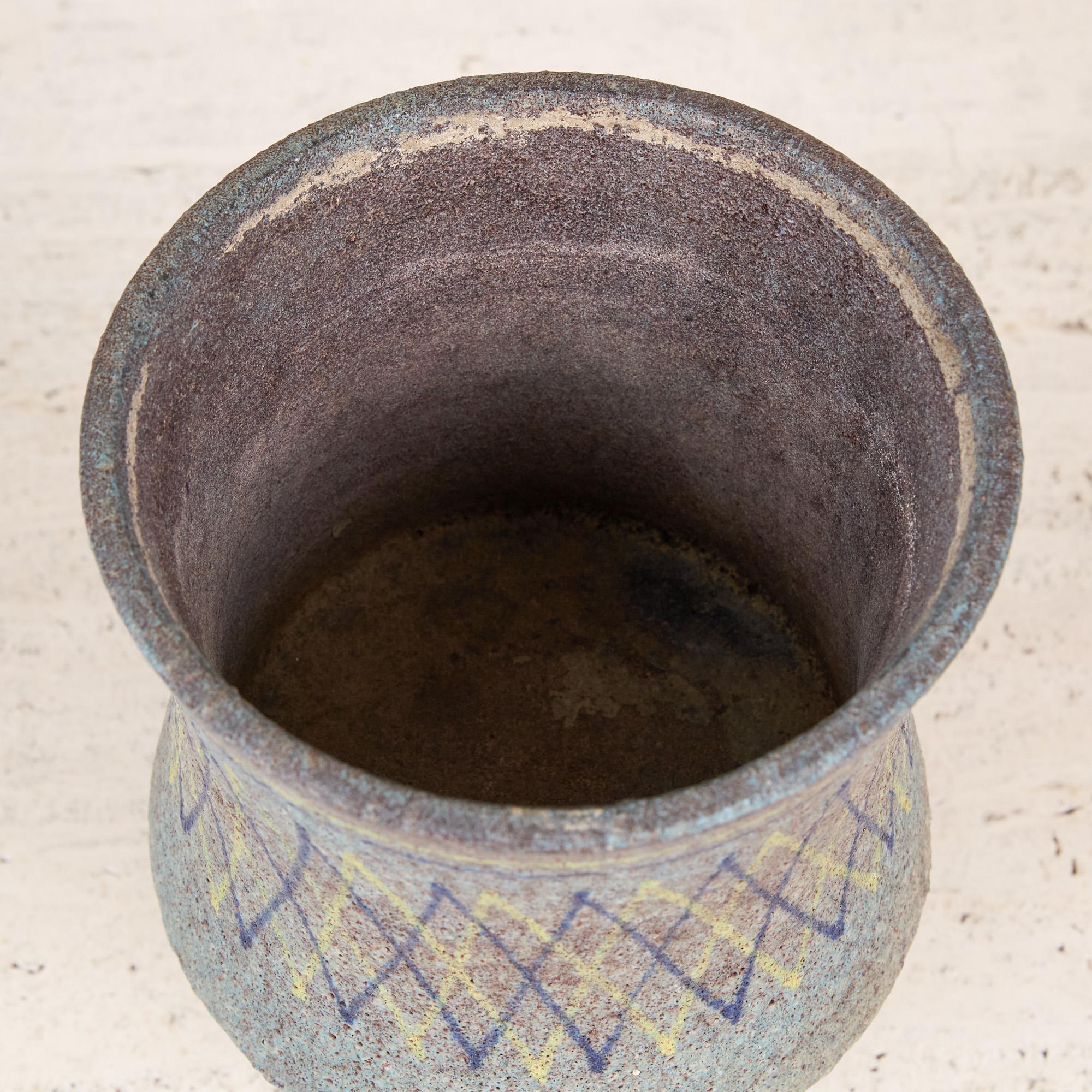 Ceramic Lava Glaze Vessel by Aldo Londi for Bitossi