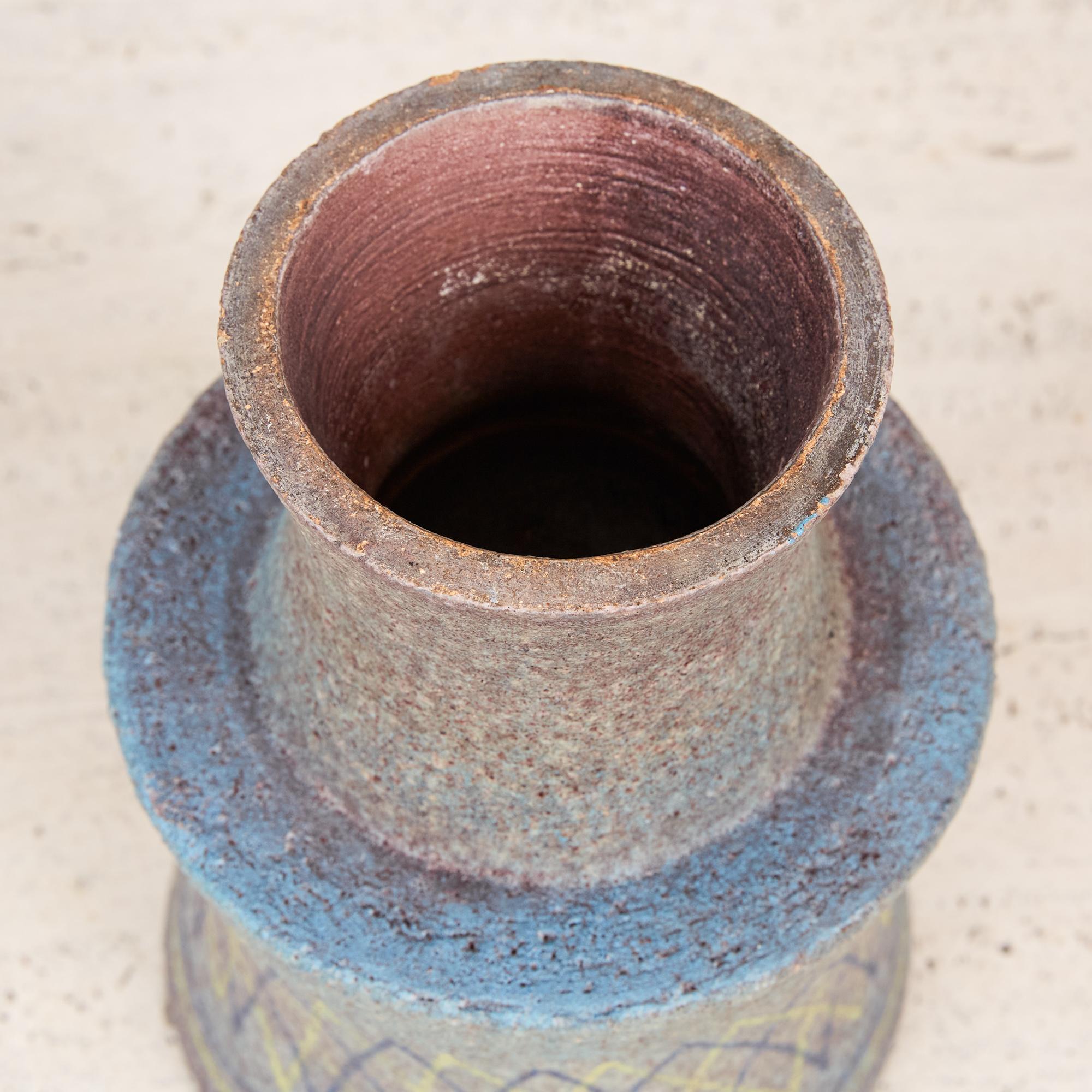 Lava Glaze Vessel by Aldo Londi for Bitossi 1