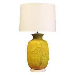 Lava Glazed Italian Table Lamp, 1960s