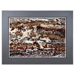 “Lava Love II” Contemporary Art – Wood Frame Detail