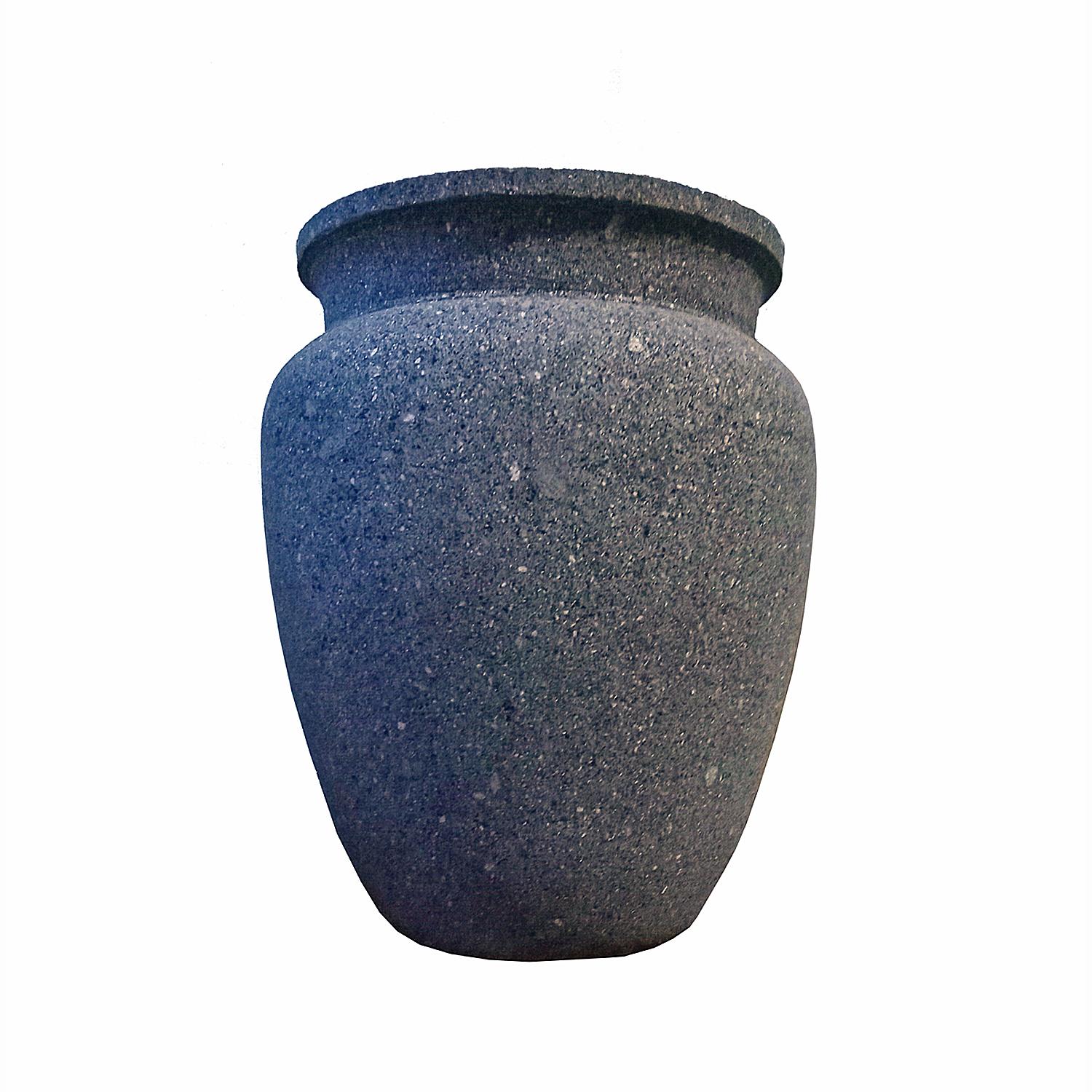 Lava-Berggefäß/Vase aus Mexiko (Handgeschnitzt) im Angebot