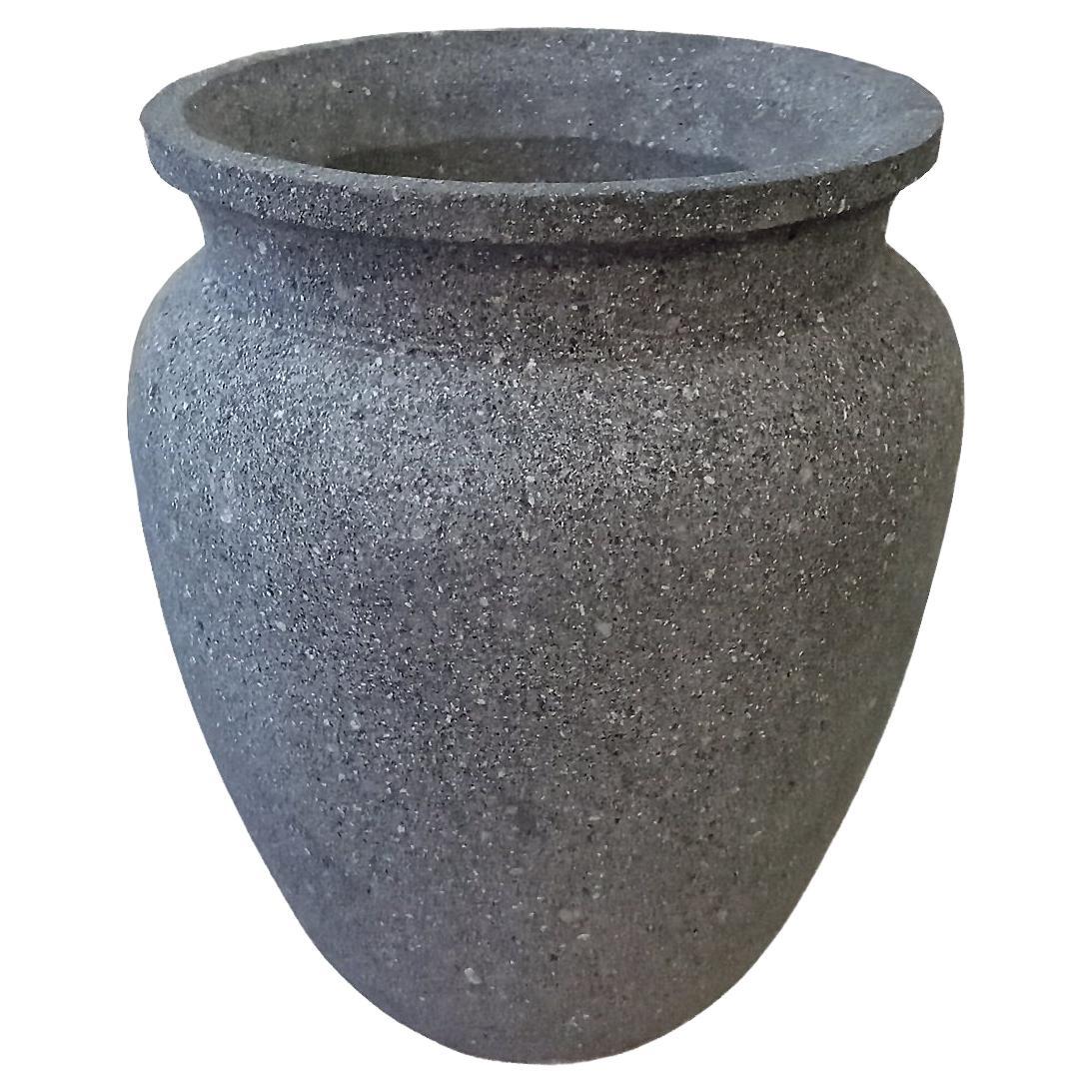 Jarre / Vase en roche de lave du Mexique