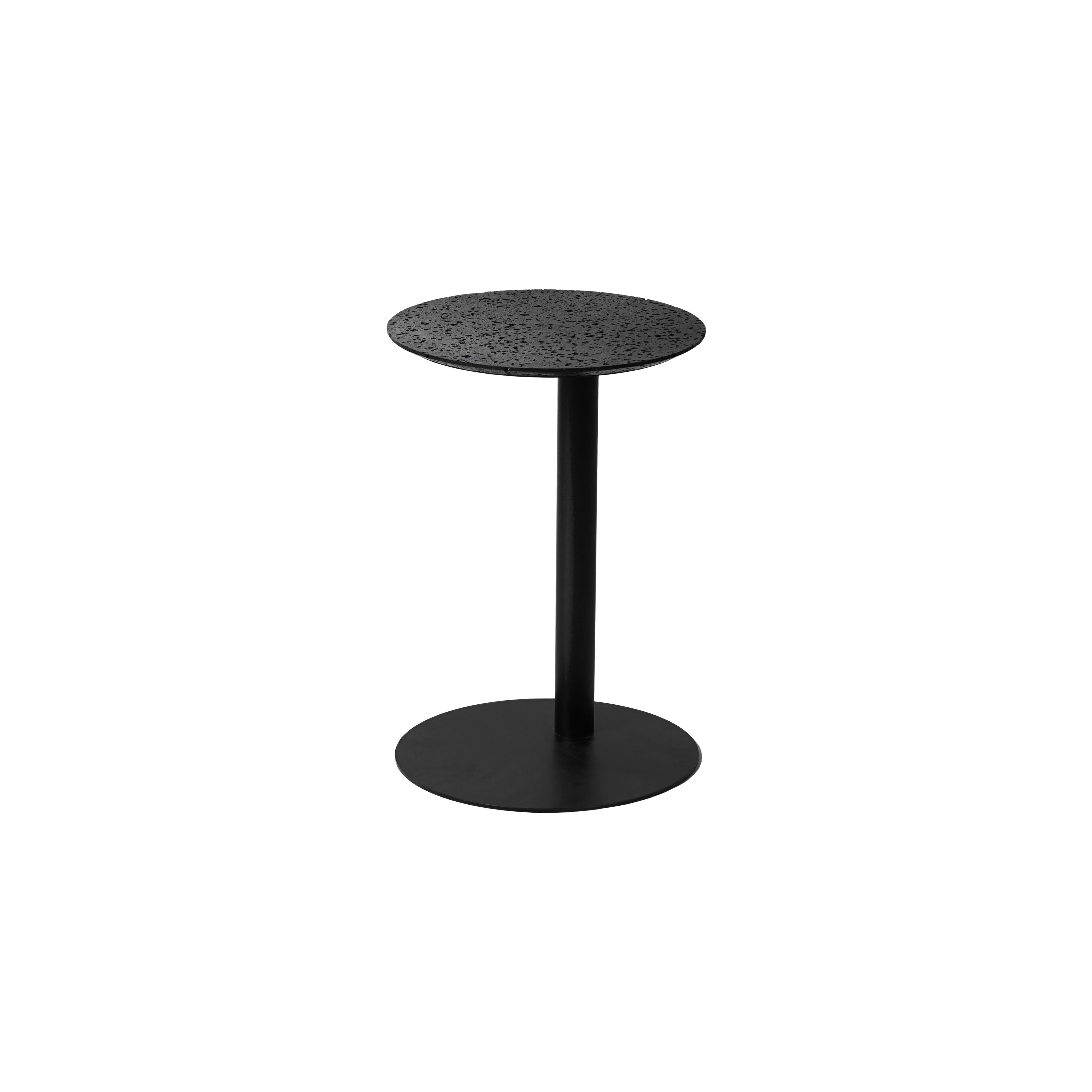 lava stone side table