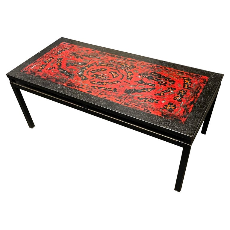 Lava Stone Coffee Table Vallauris For Sale