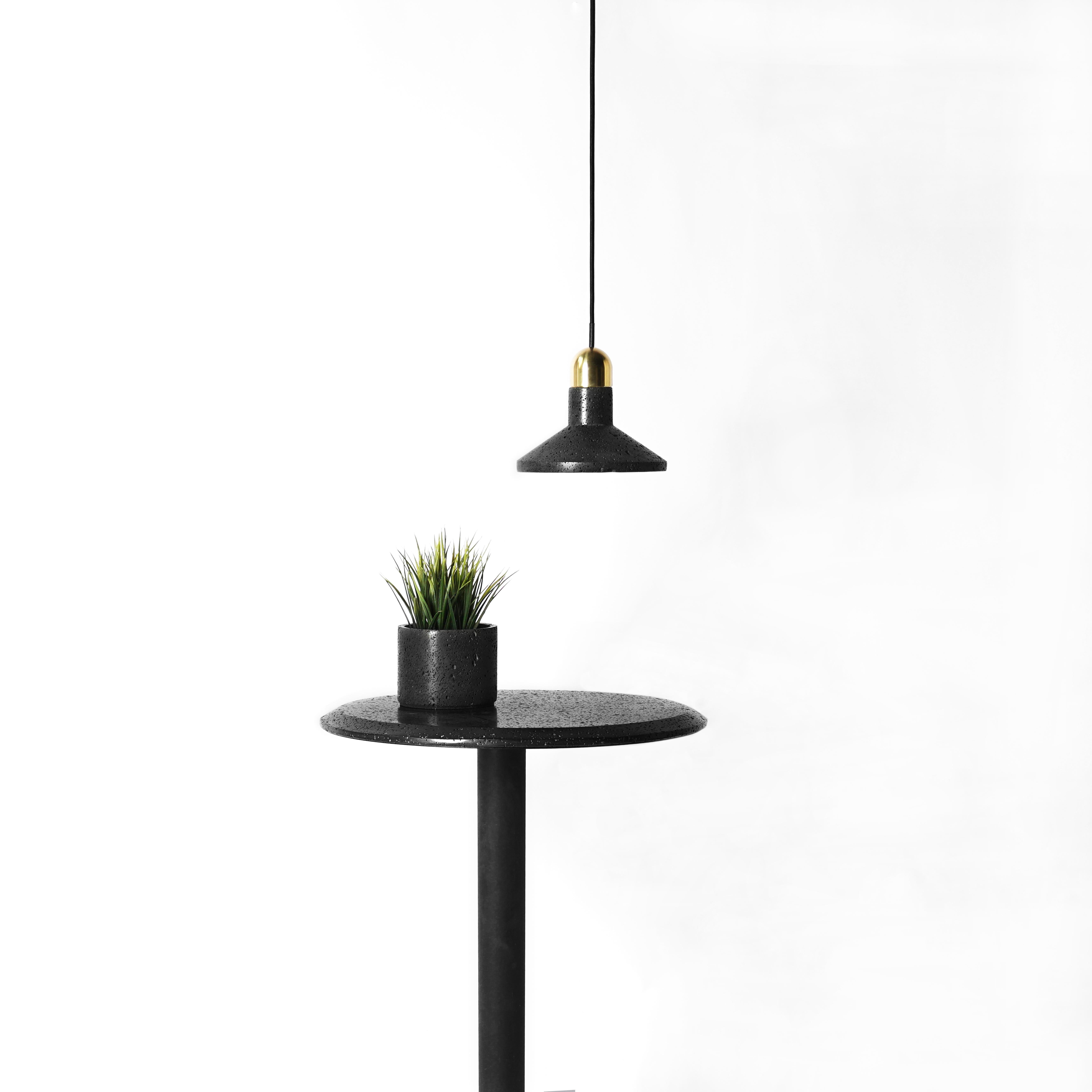 Material: Lava stone
Base: Black powder-coated steel
Color: Black
Dimension: 500 x 500 x 730 mm

About the artist/ designer:
The word “buzao” means “I don't know” in Chinese, deriving from the popular expression of Chinese millennial