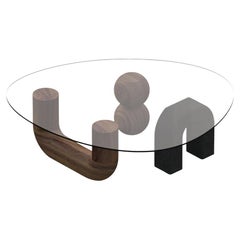Lava Stone Rosedal Coffee Table, Modern Mexican Design