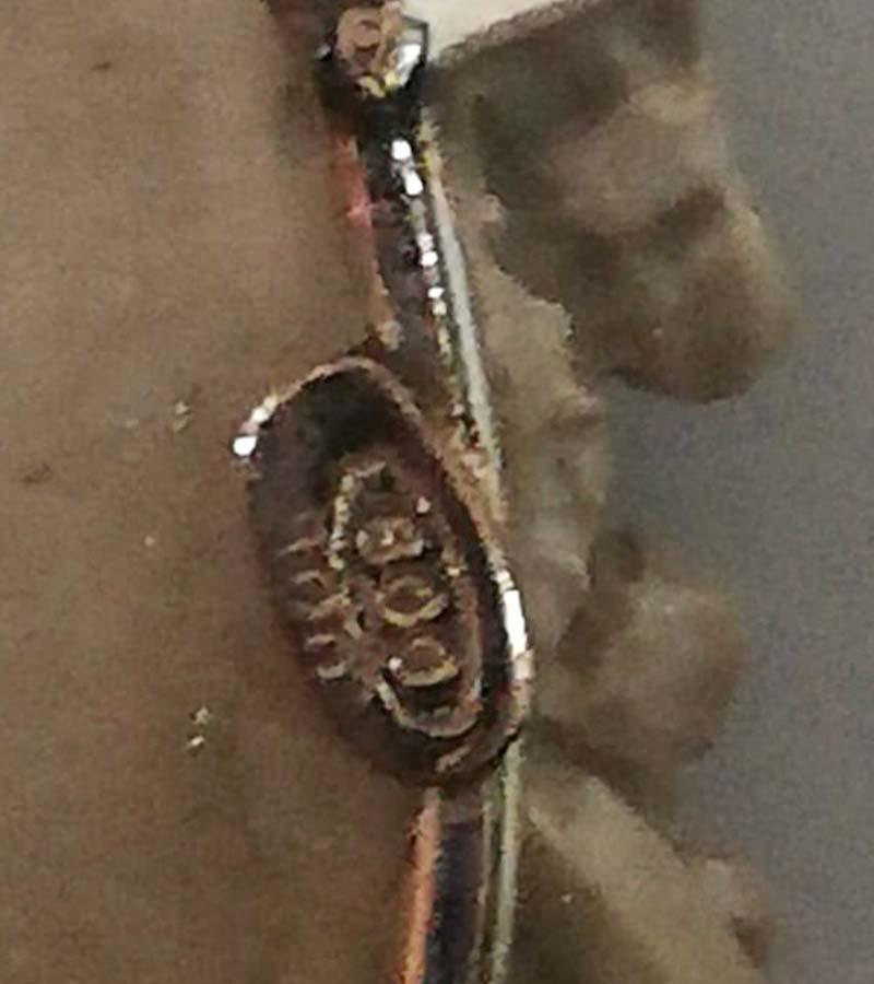 Lava Stones, Garnets, Diamonds, Rose Gold and Silver Earrings. 1