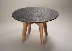Lava Table, Volcanic Stone and Teak Wood 1.6M