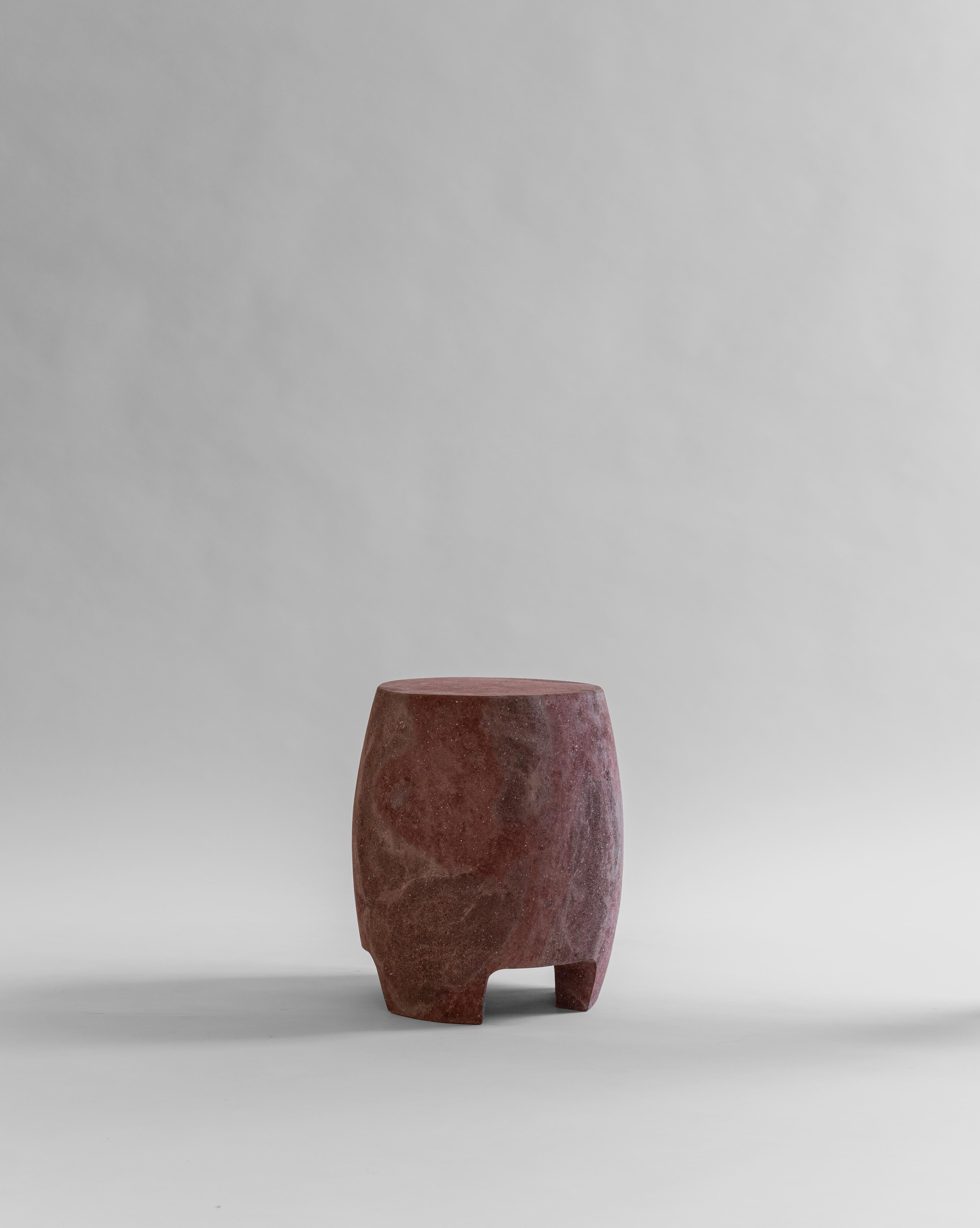 Organic Modern Lava Tezontle Stool by Habitación 116 For Sale
