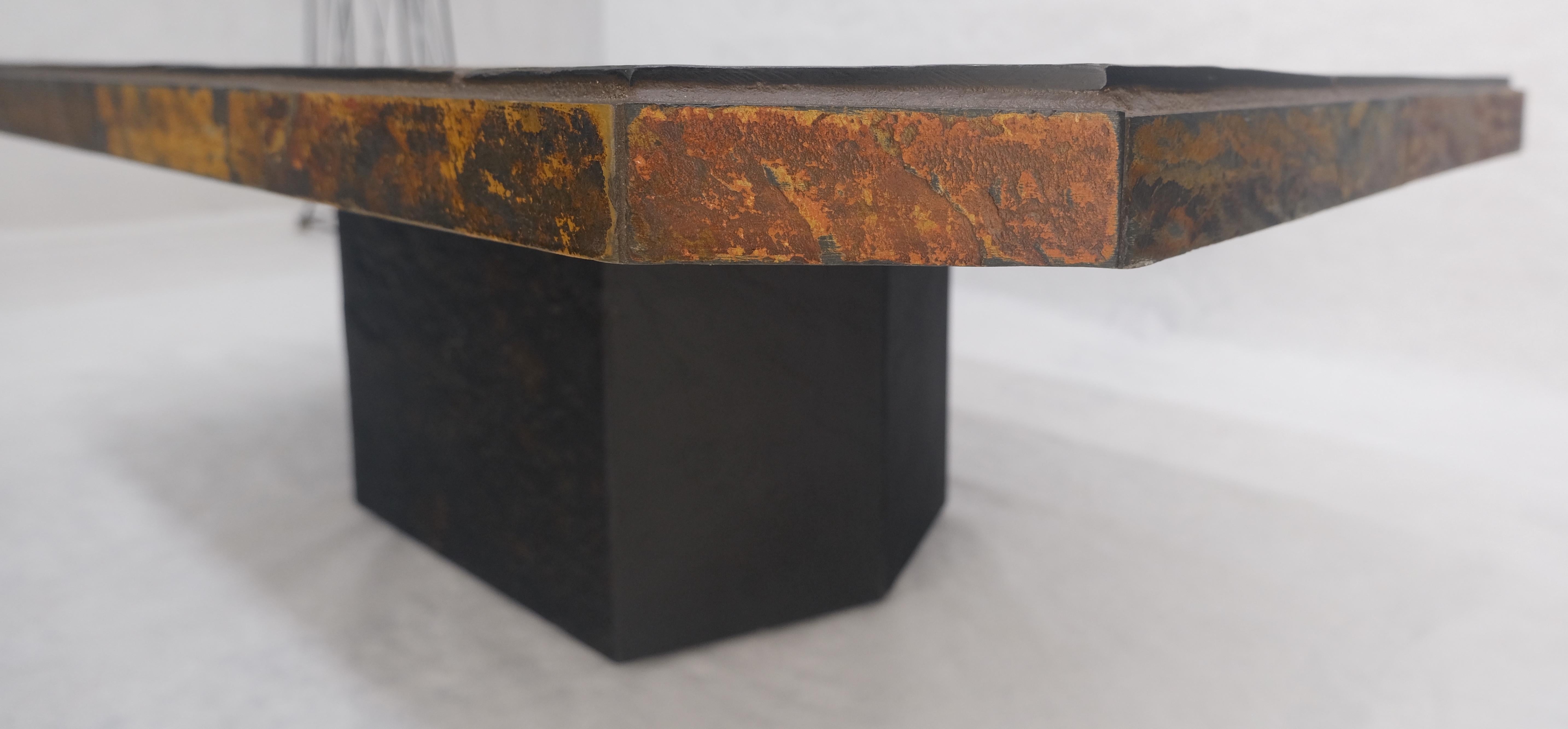Lava Tile 32x48 Compact Studio Made Mid Century Modern Coffee Table MINT en vente 1